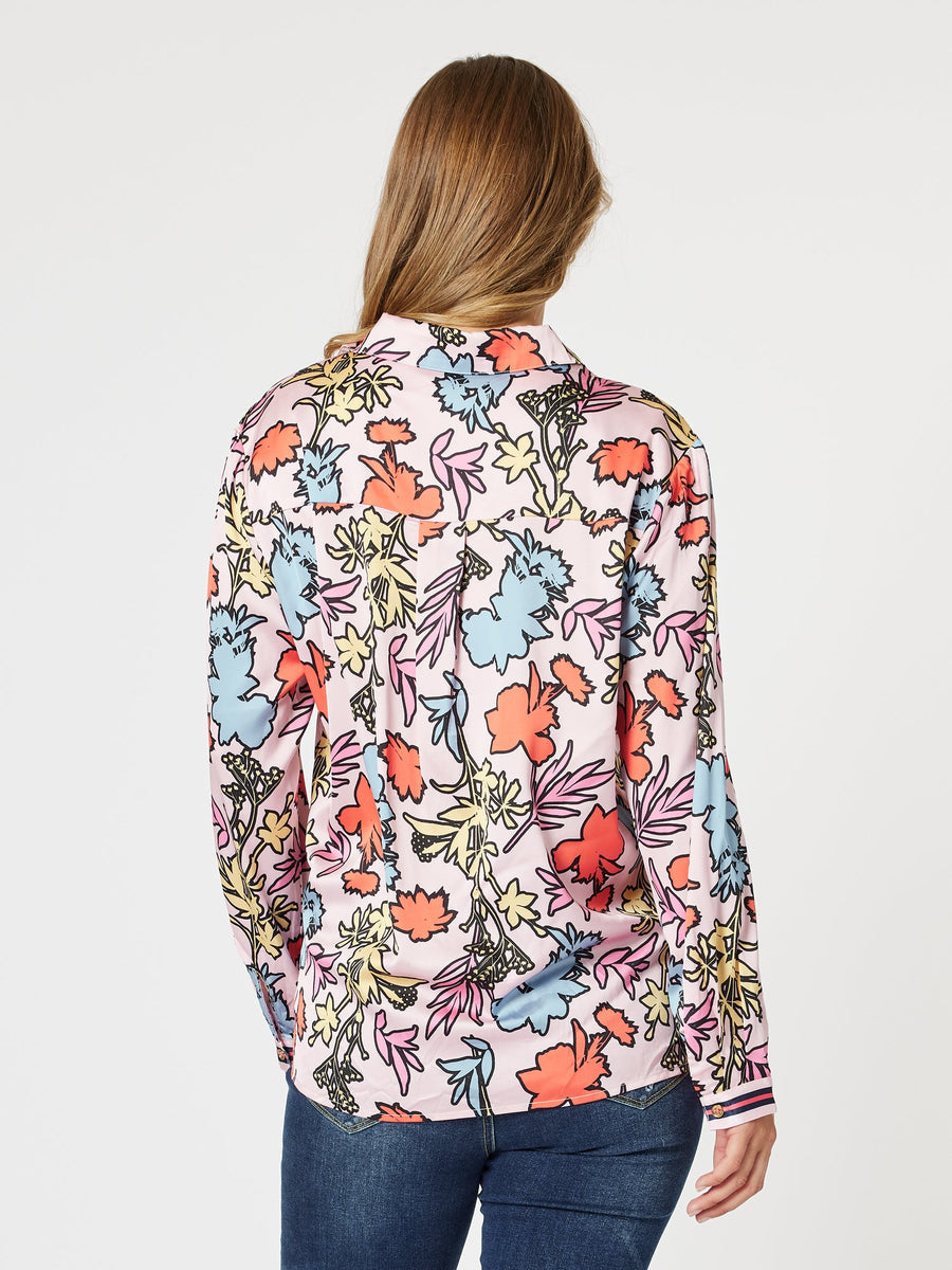 Collection of Threadz Maddox Shirt - Pink/Multi in a gallery layout