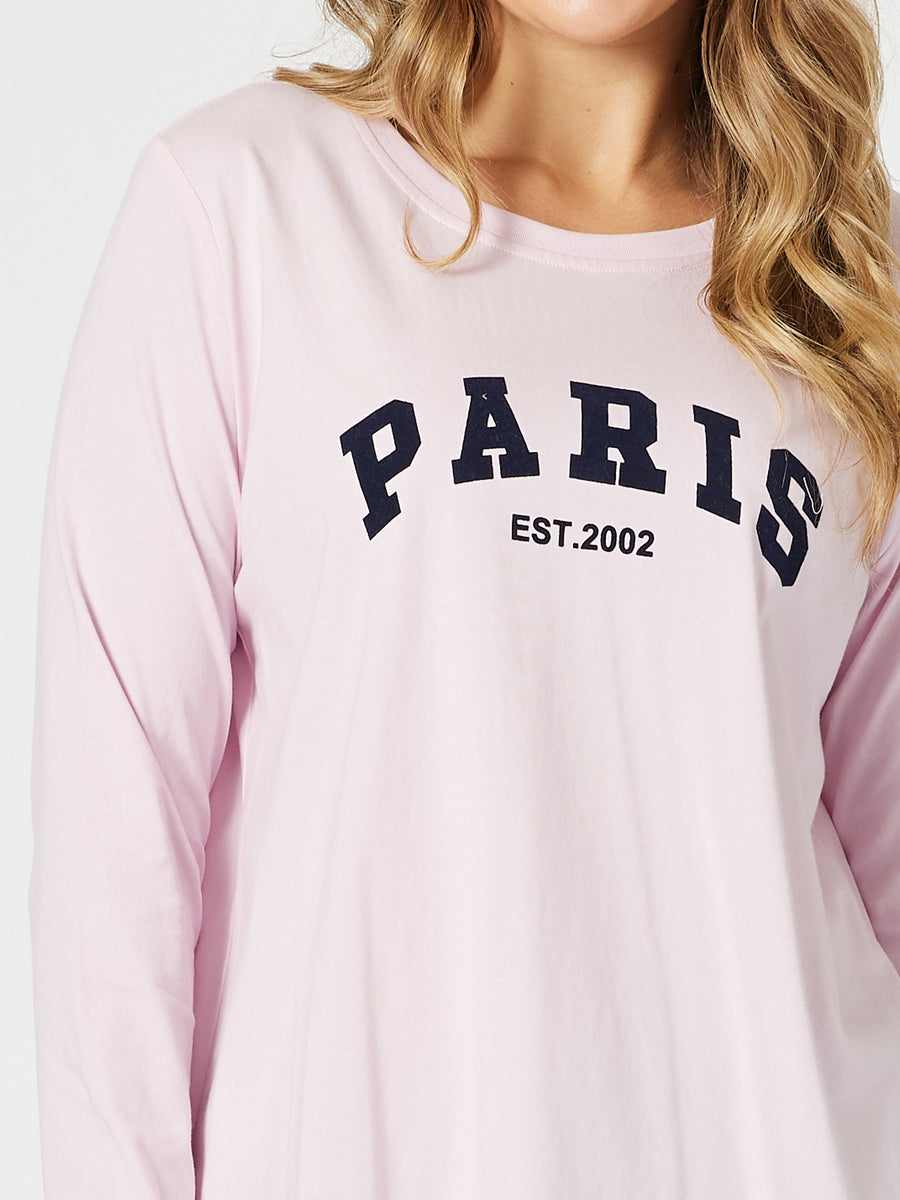 Collection of Threadz Paris Tee - Pink in a gallery layout