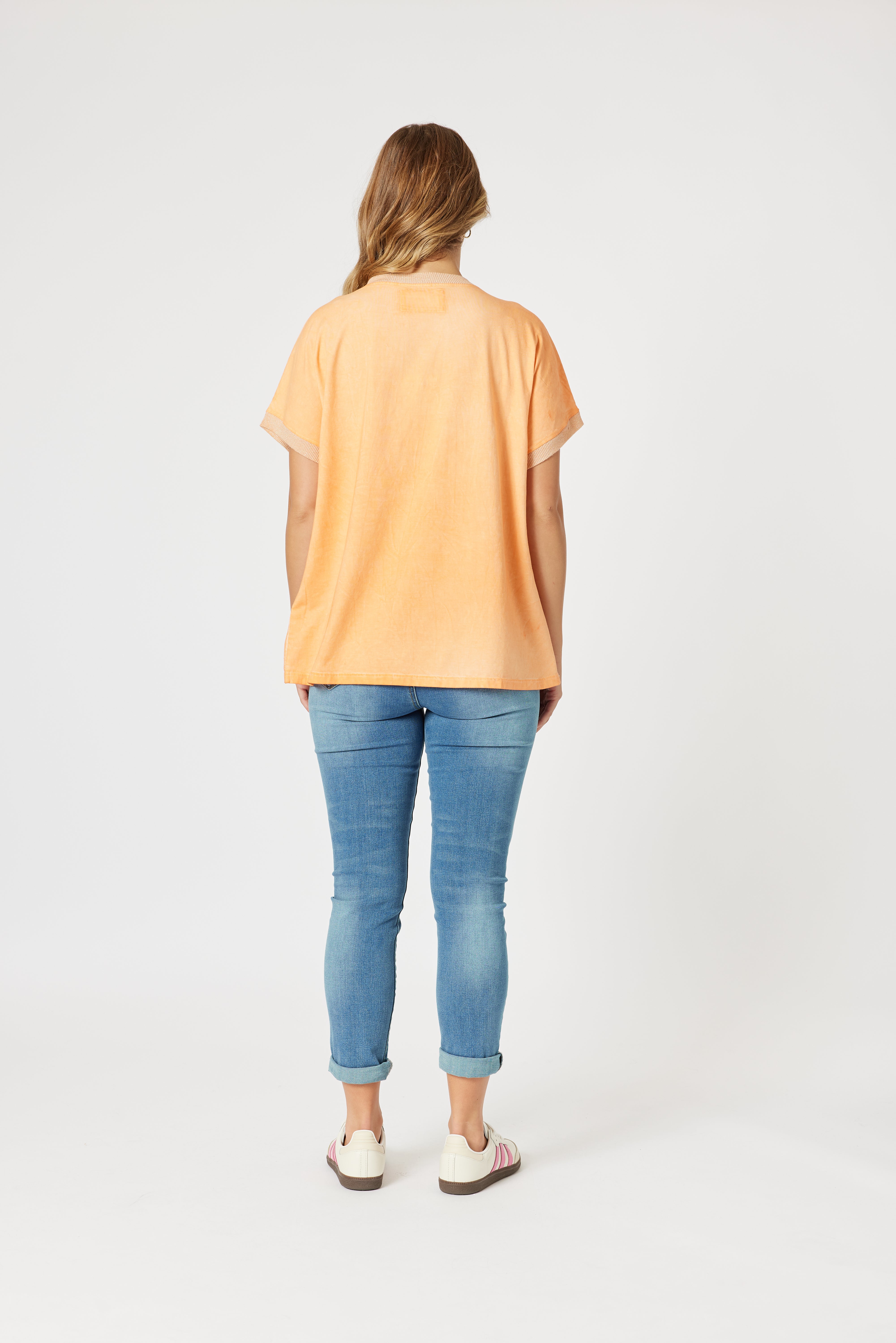 Collection of Threadz Sienna Top - Washed Orange in a gallery layout