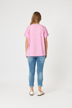 Collection of Threadz Sienna Top - Washed Pink in a gallery layout