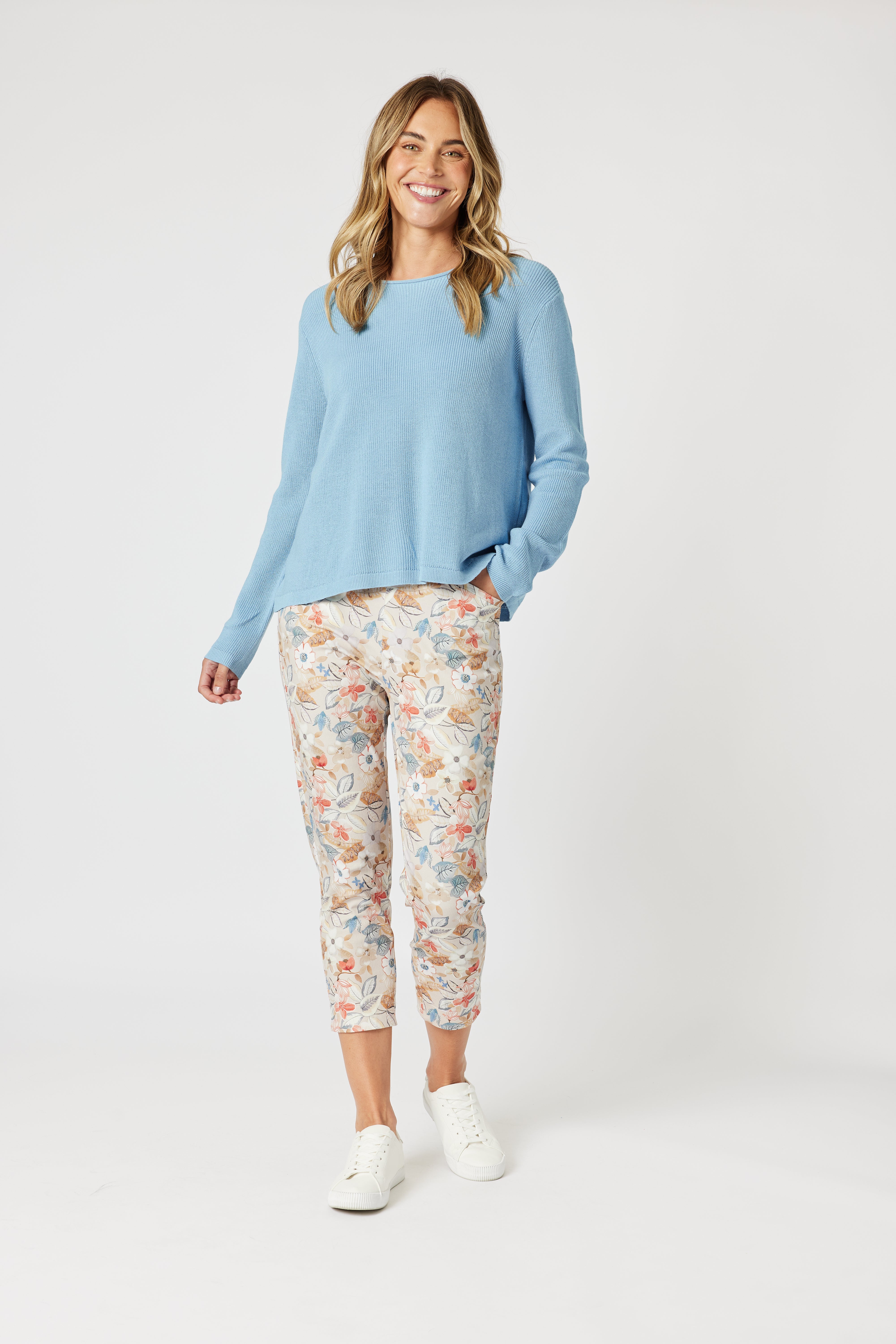 Collection of Gordon Smtih Beach Comber Knit - Blue in a gallery layout