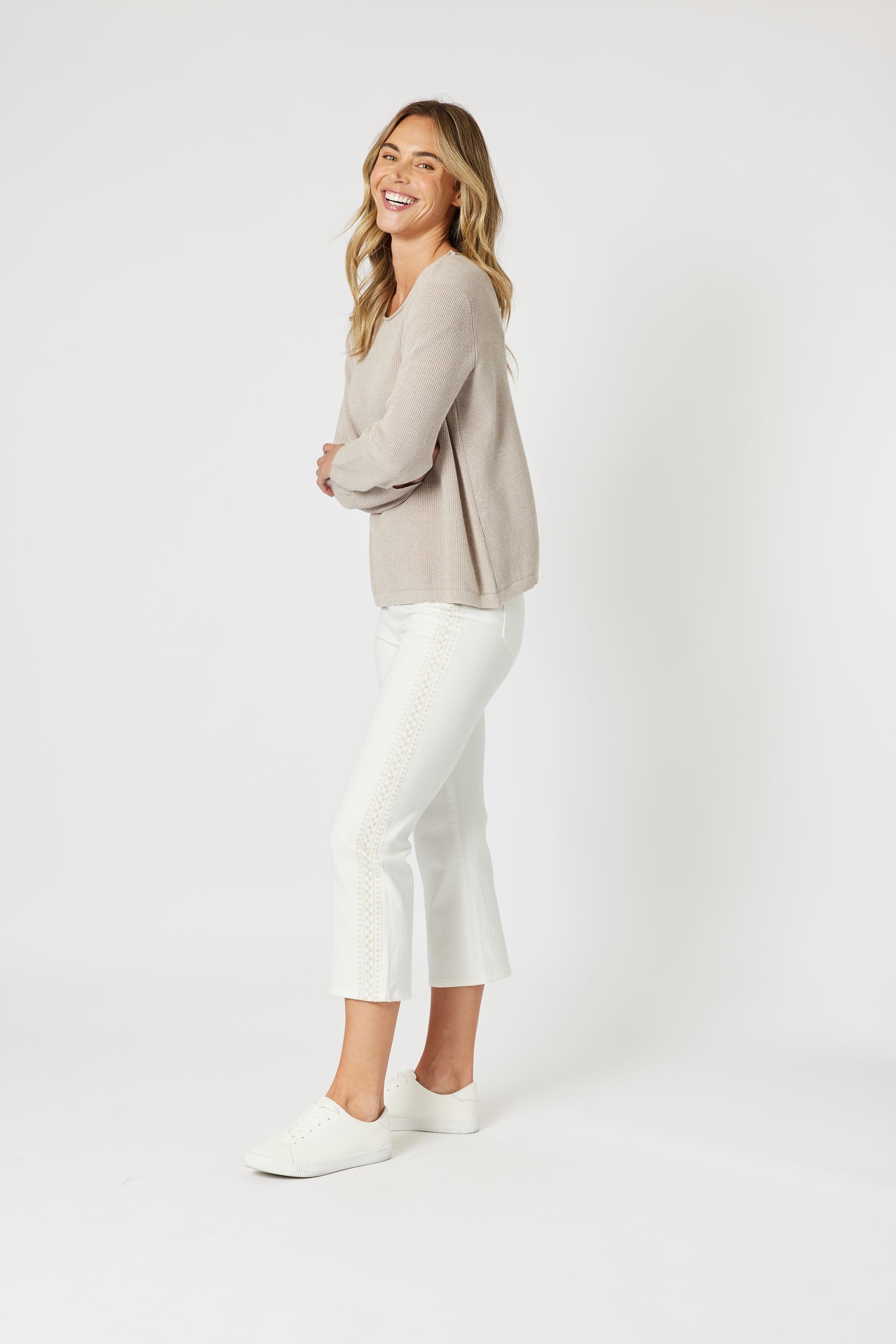 Gordon Smtih Beach Comber Knit - Natural
