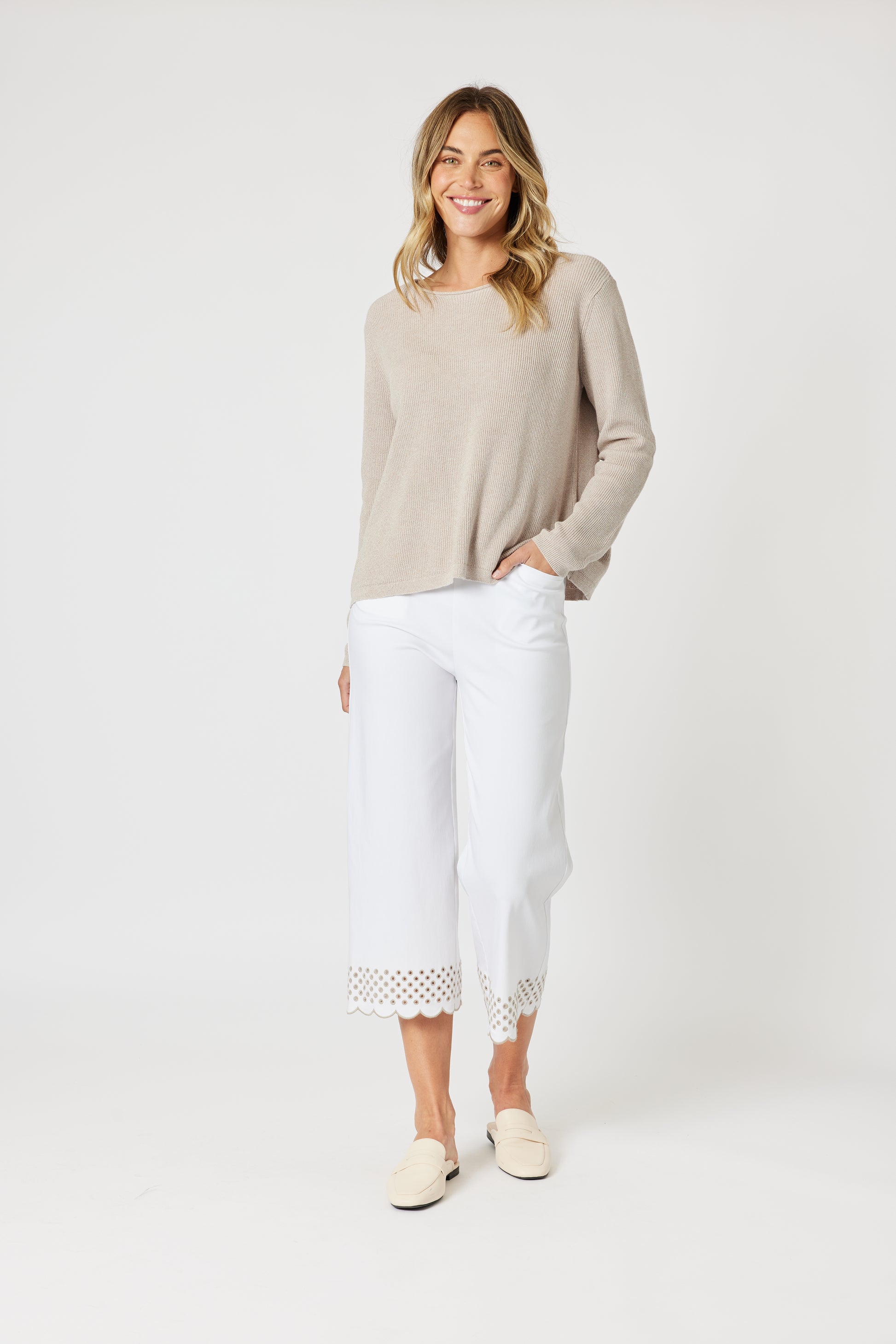 Gordon Smtih Beach Comber Knit - Natural
