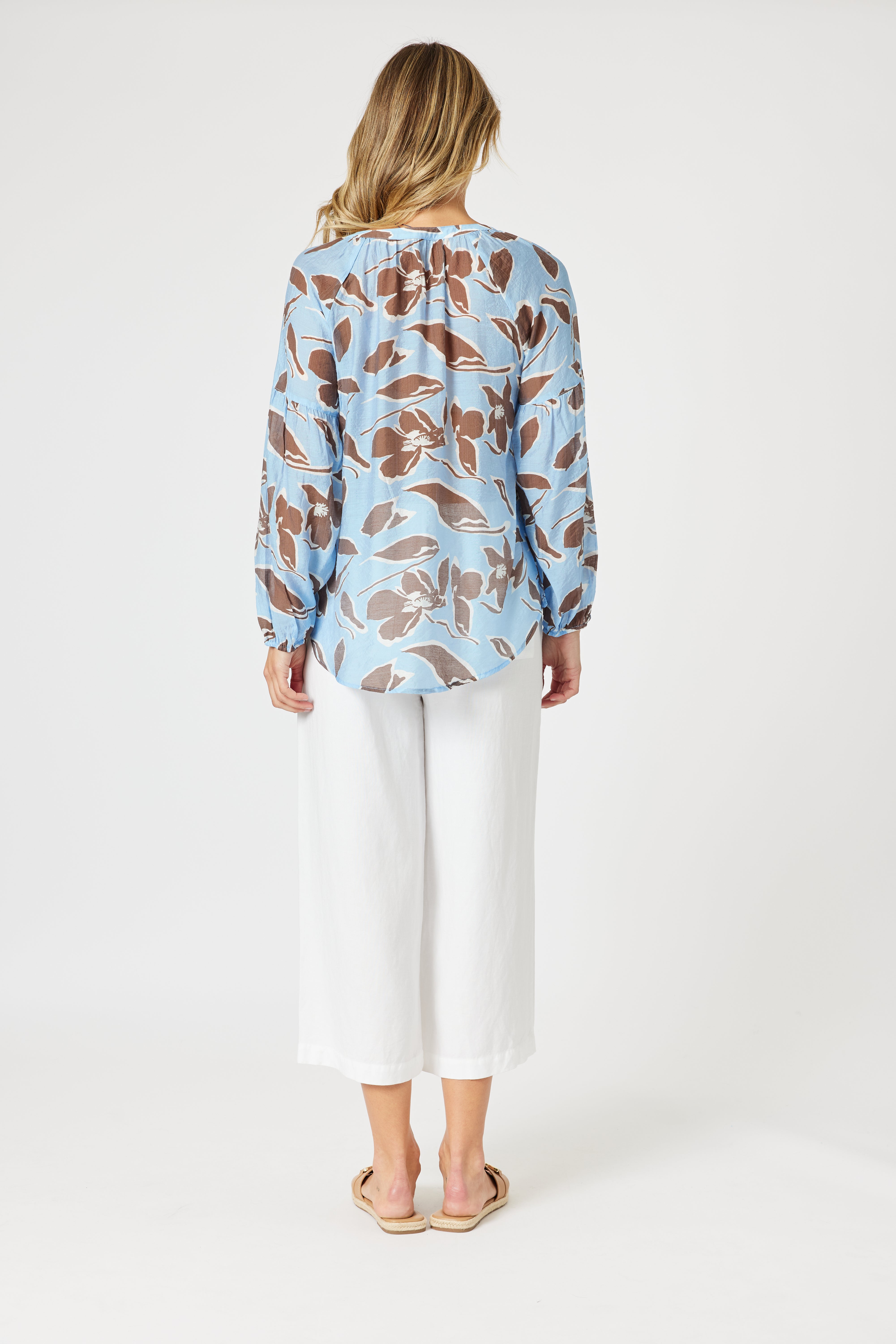 Collection of Gordon Smith Kensington Top - Blue Koko in a gallery layout