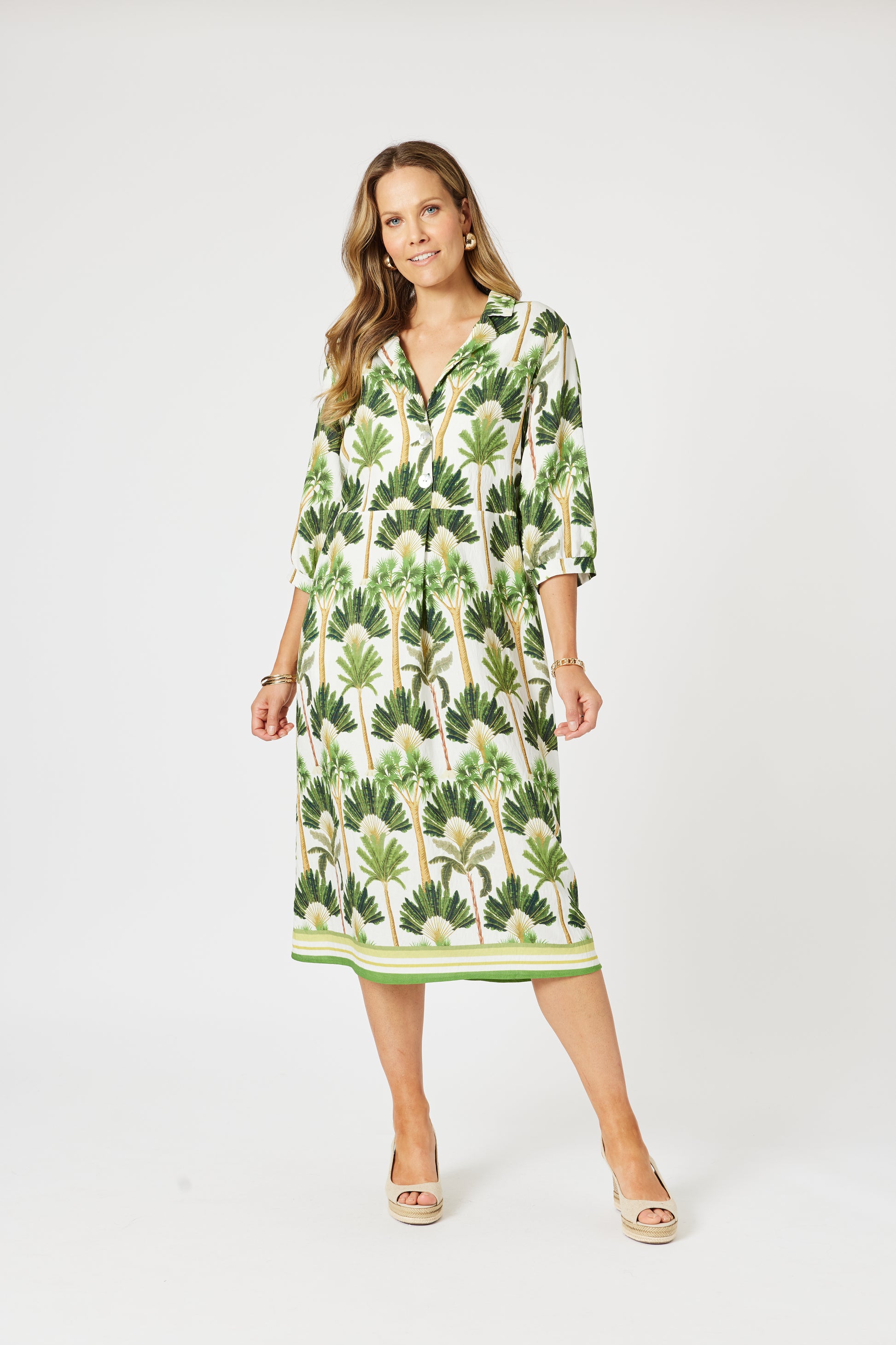 Clarity Amazon Dress - Green/ Multi