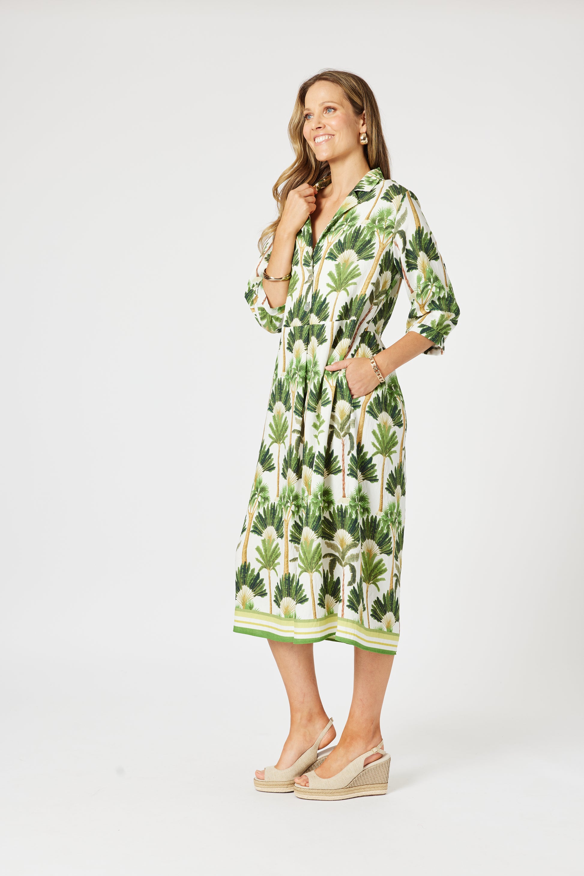 Clarity Amazon Dress - Green/ Multi