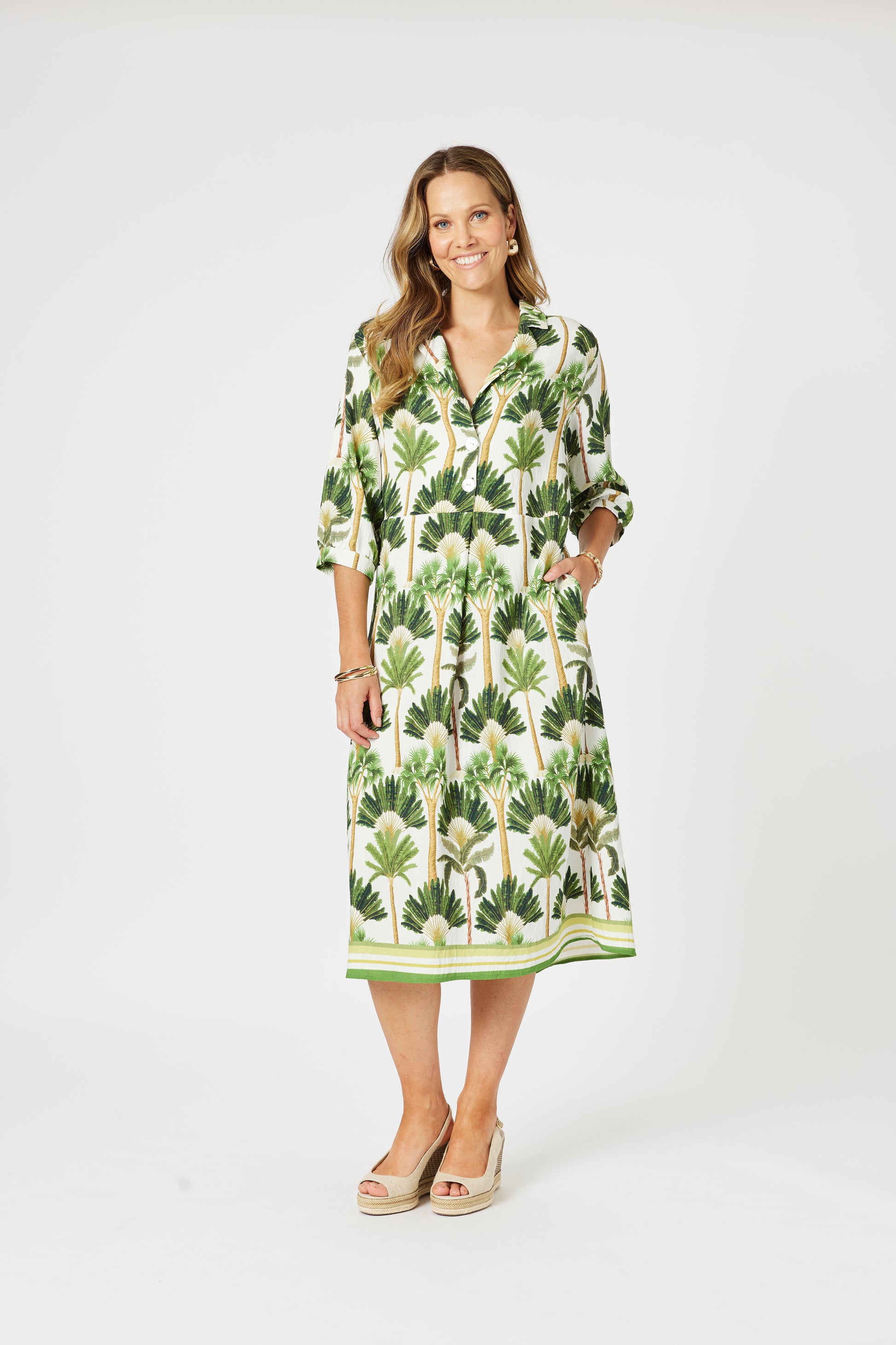 Clarity Amazon Dress - Green/ Multi