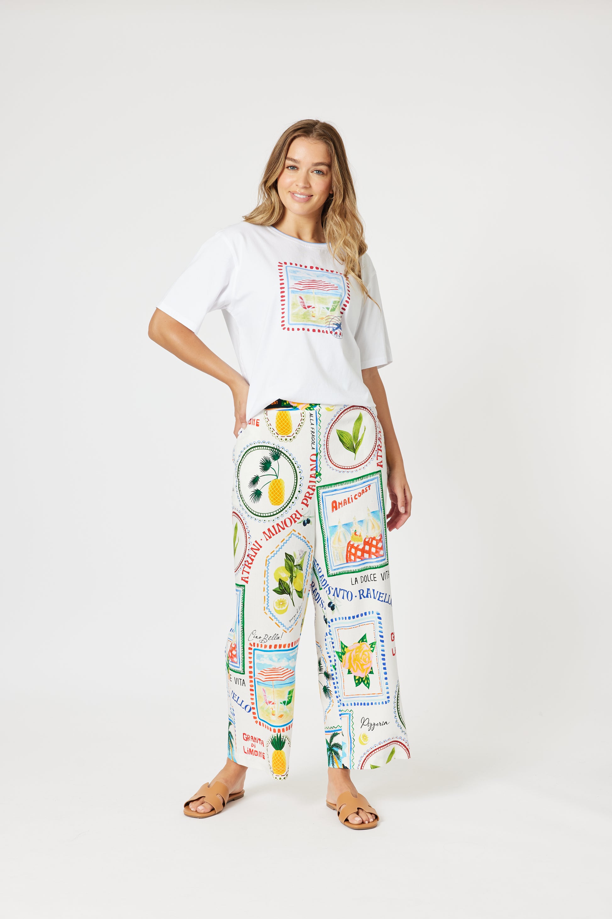 Threadz Amalfi Tee - White