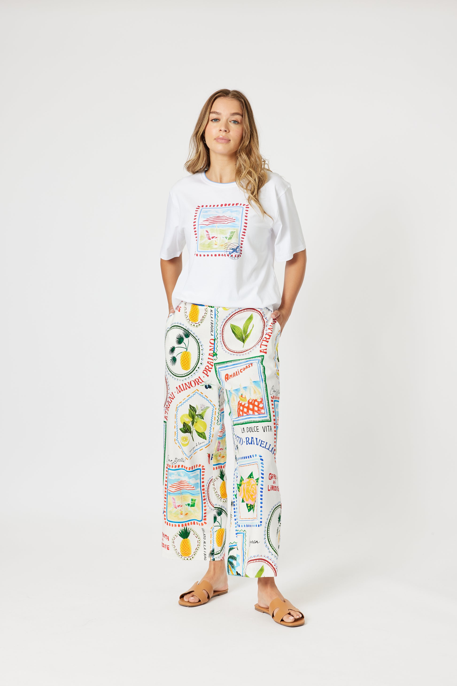 Threadz Amalfi Tee - White