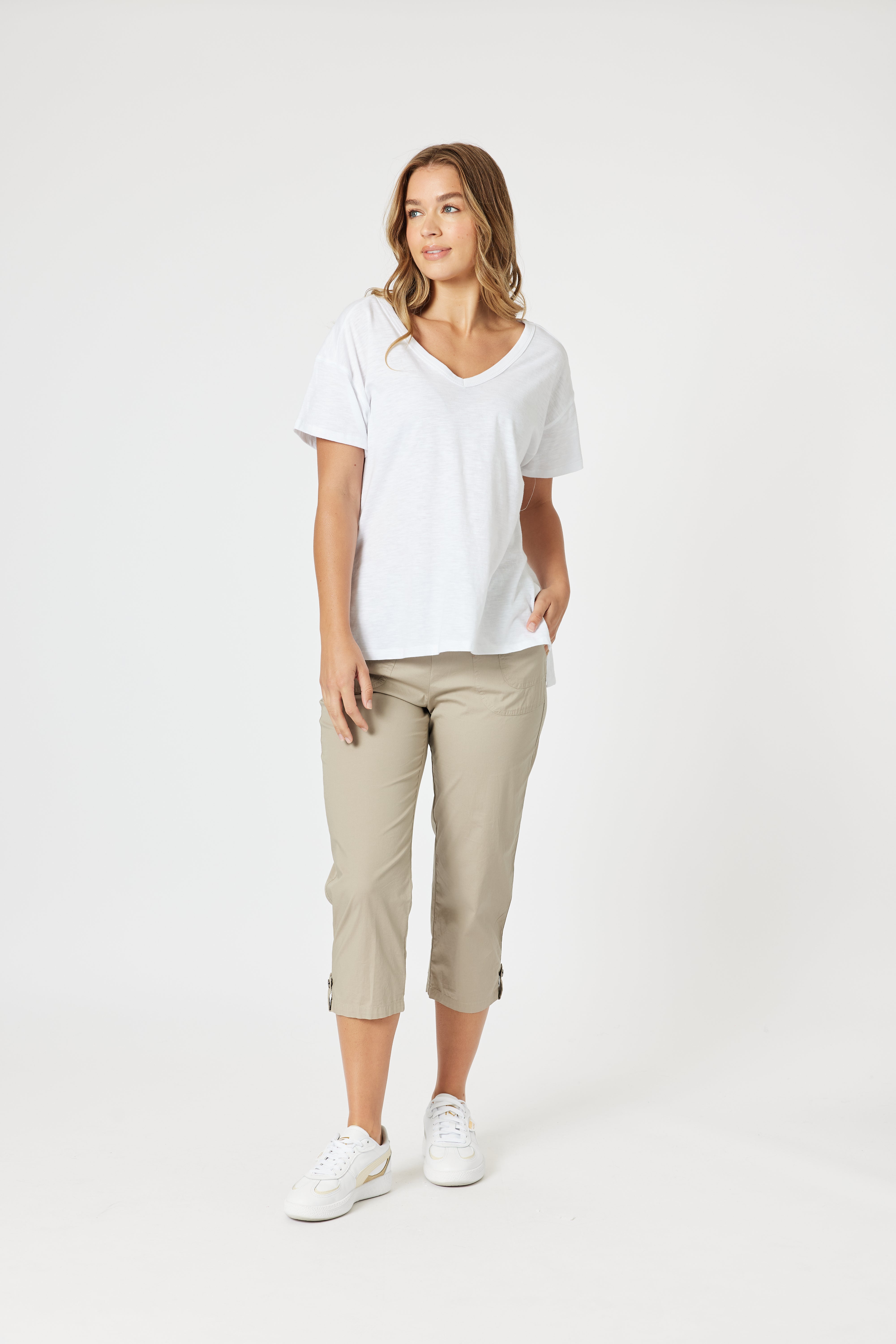 Collection of Threadz Elle Tee - White in a gallery layout