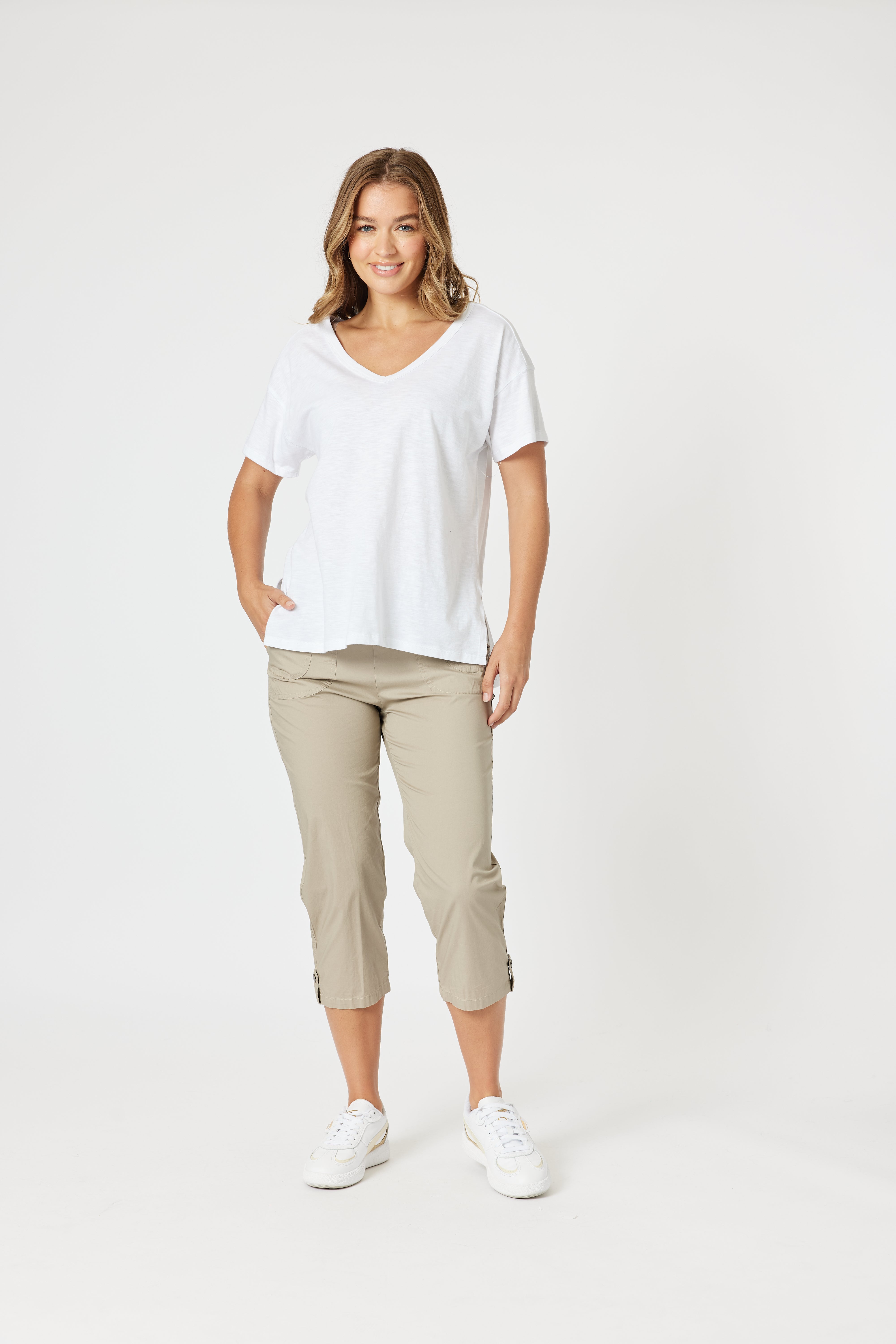 Collection of Threadz Elle Tee - White in a gallery layout