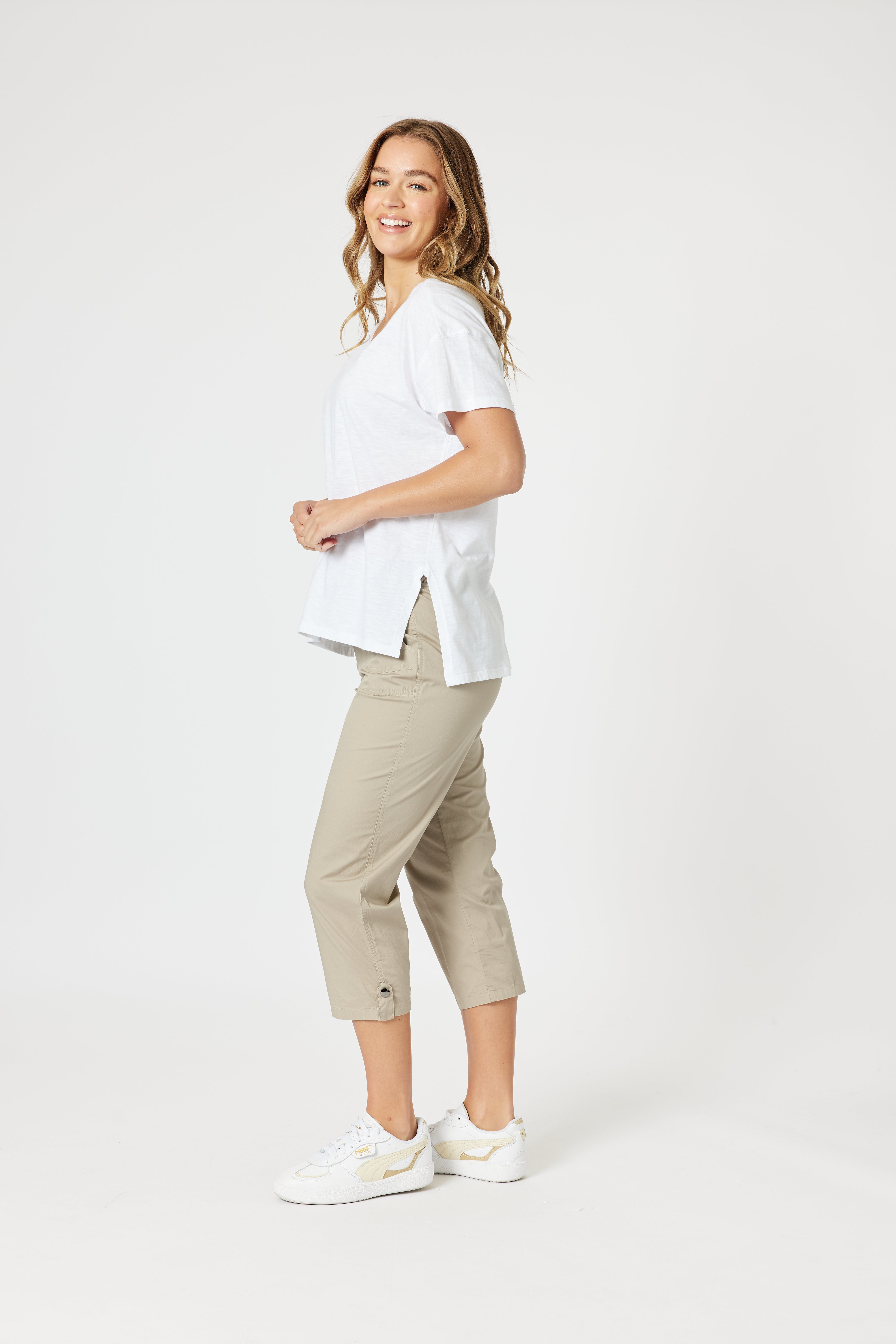 Collection of Threadz Elle Tee - White in a gallery layout