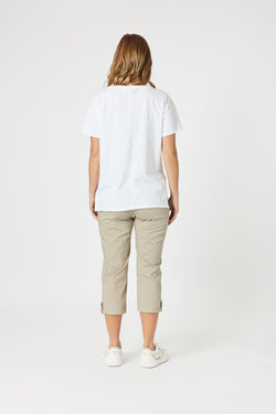Collection of Threadz Elle Tee - White in a gallery layout