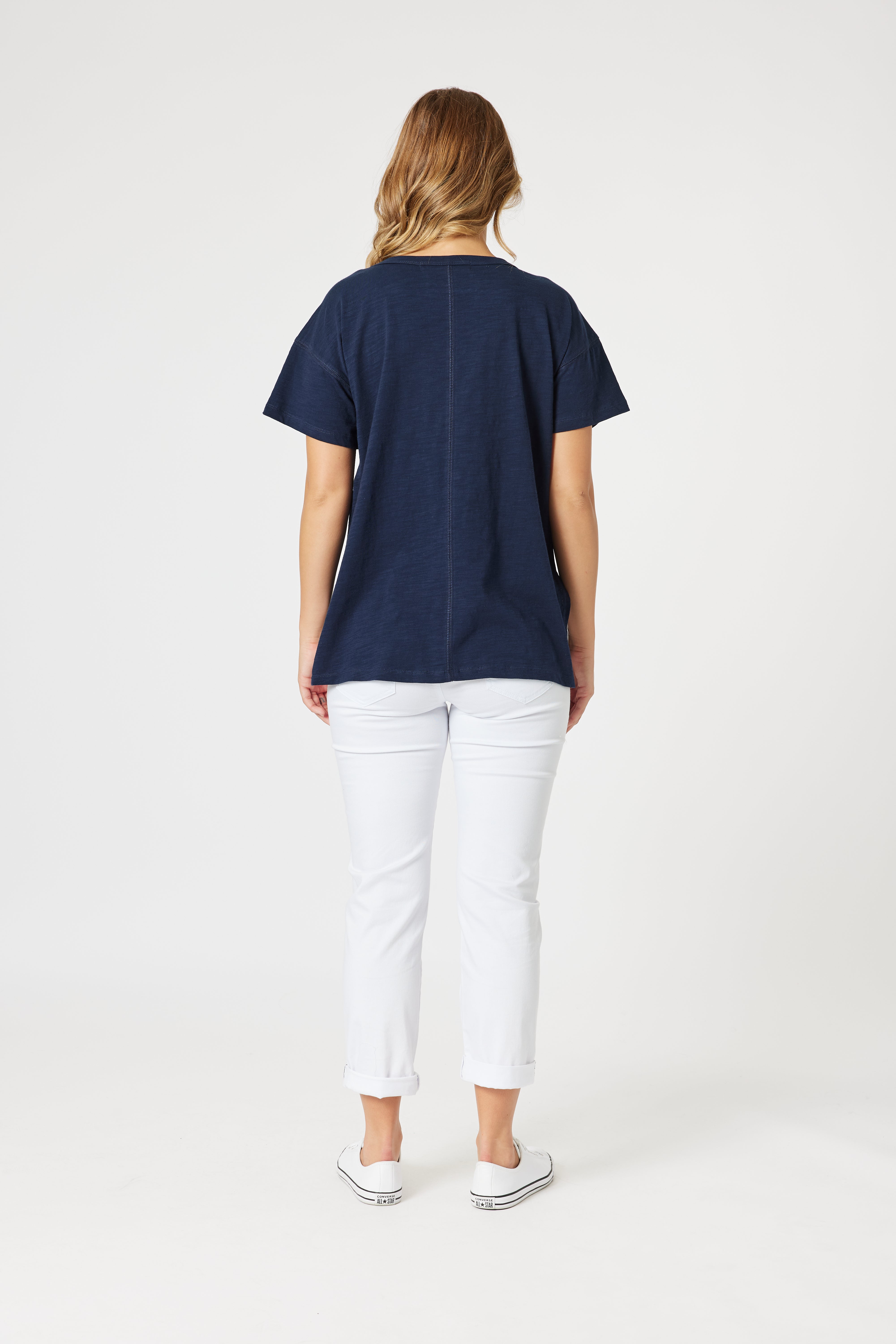 Collection of Threadz Elle Tee - Navy in a gallery layout