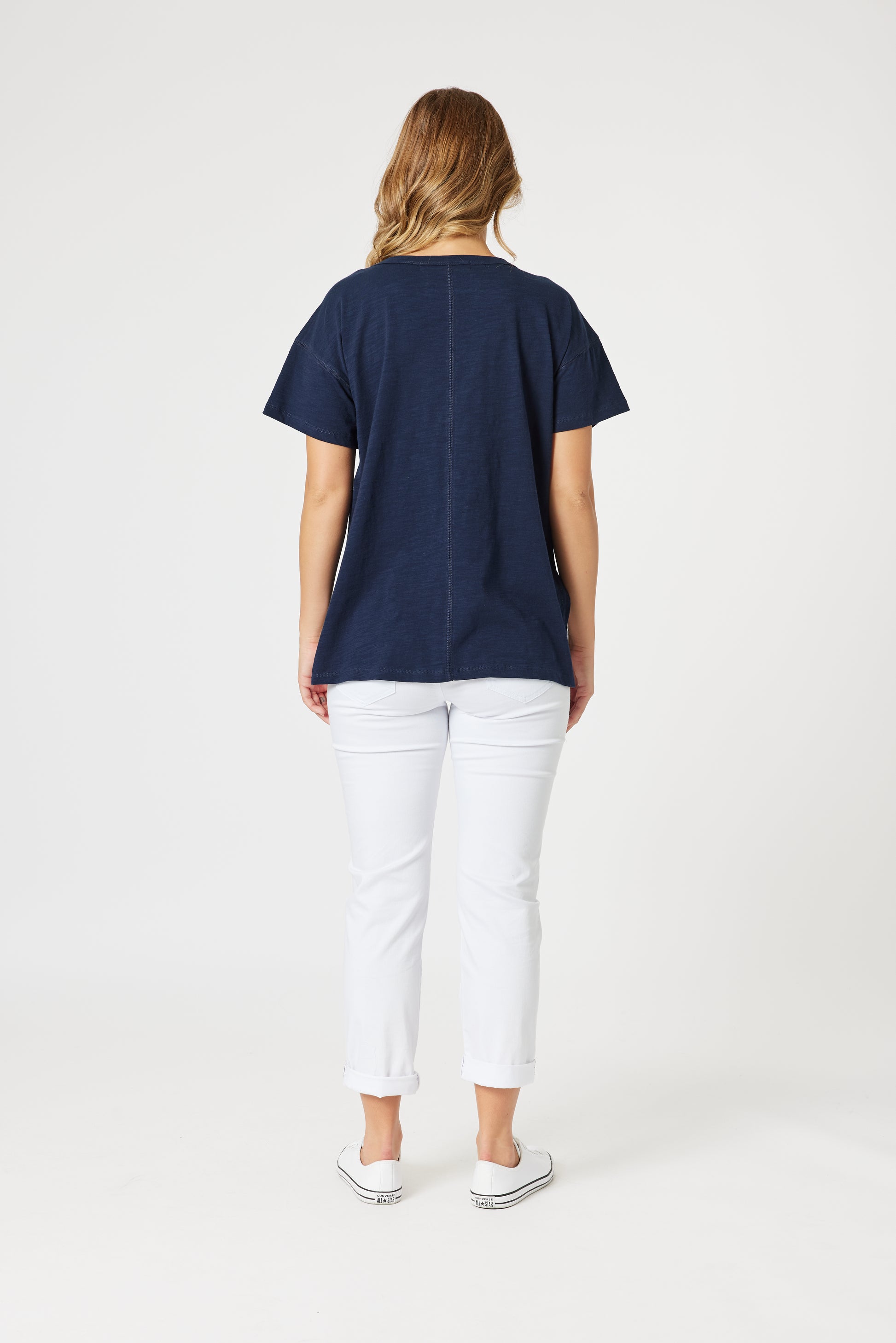 Threadz Elle Tee - Navy