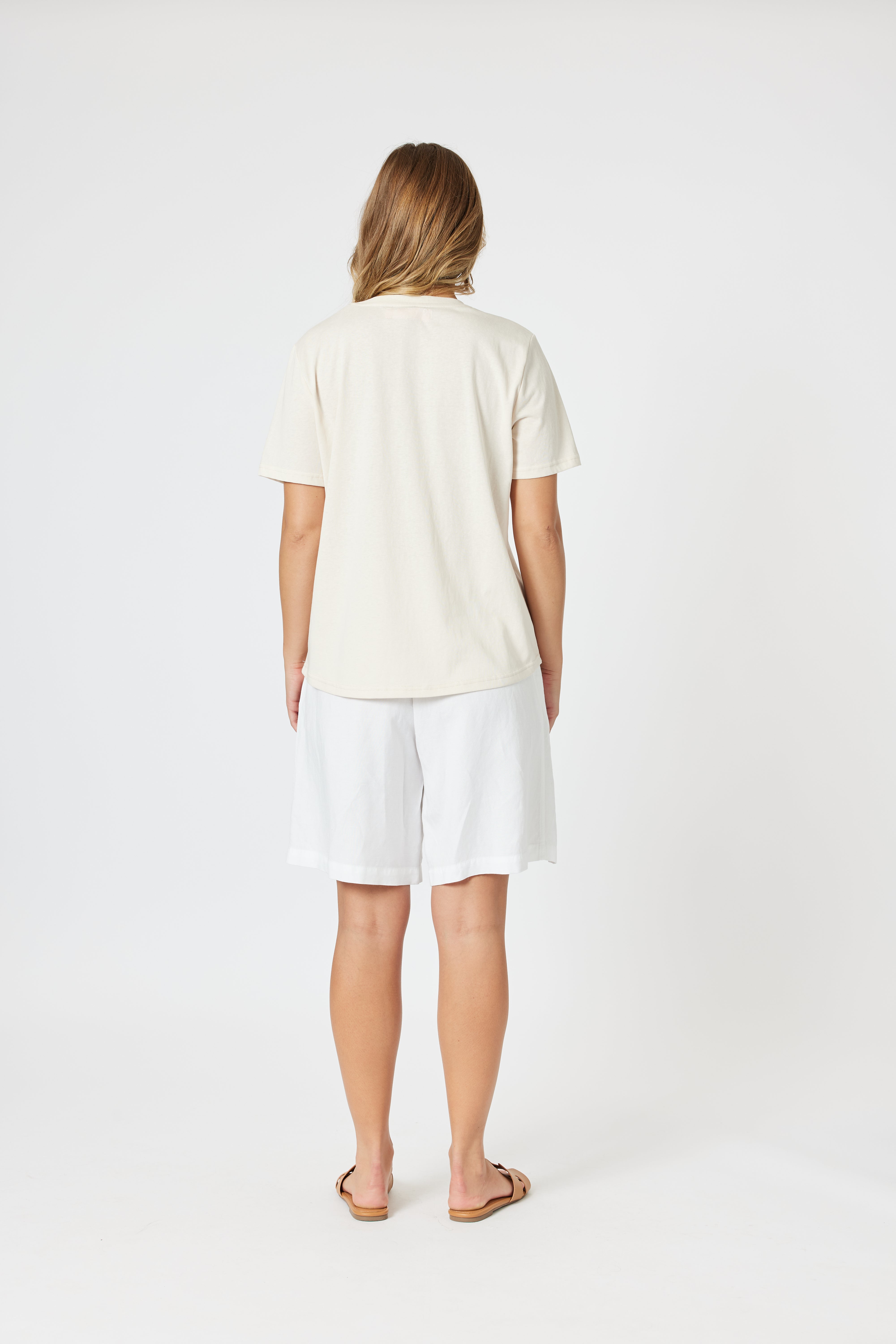 Collection of Threadz Dolce Vita Tee - Natural in a gallery layout