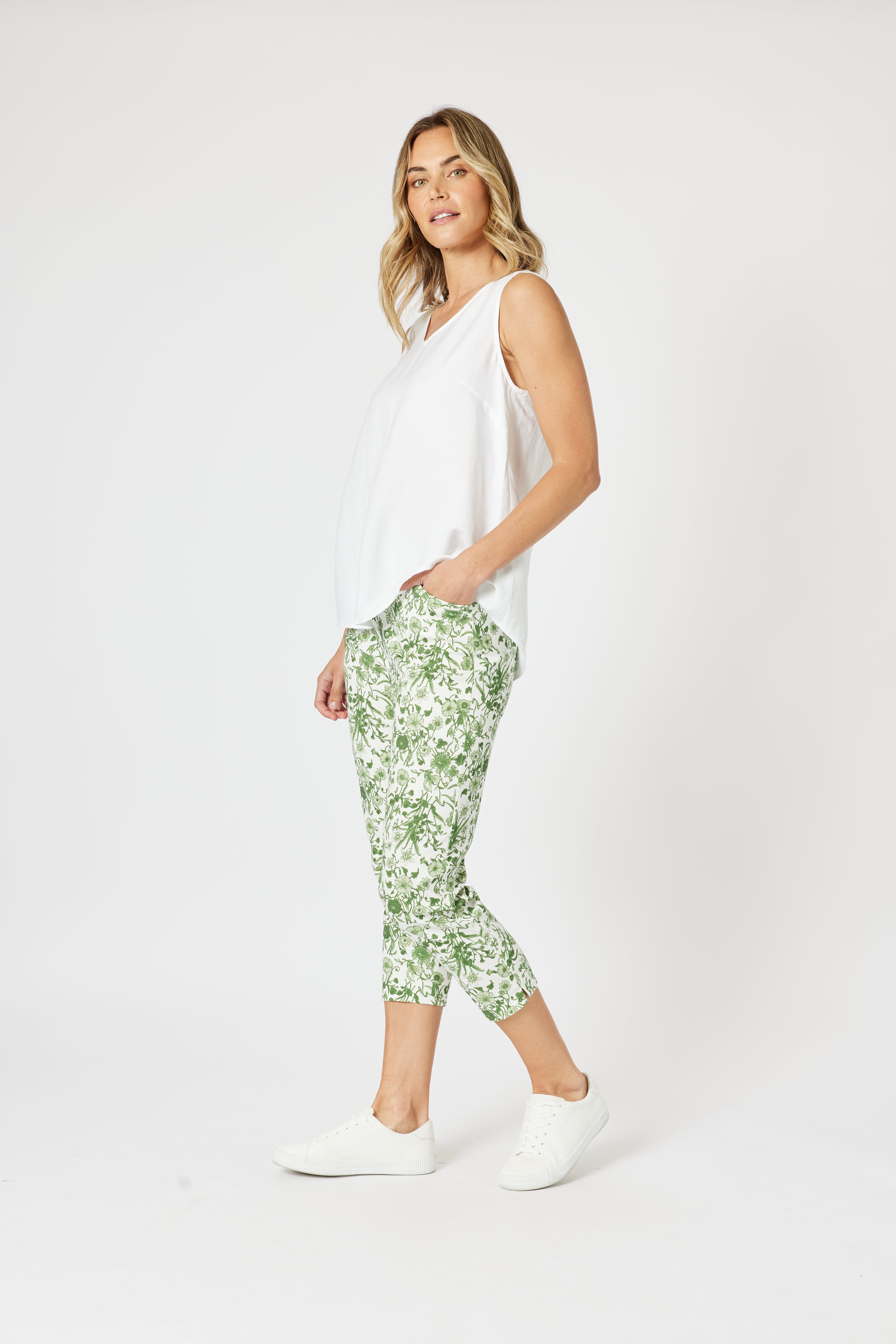 Collection of Gordon Smith Lino Back Cami - White in a gallery layout