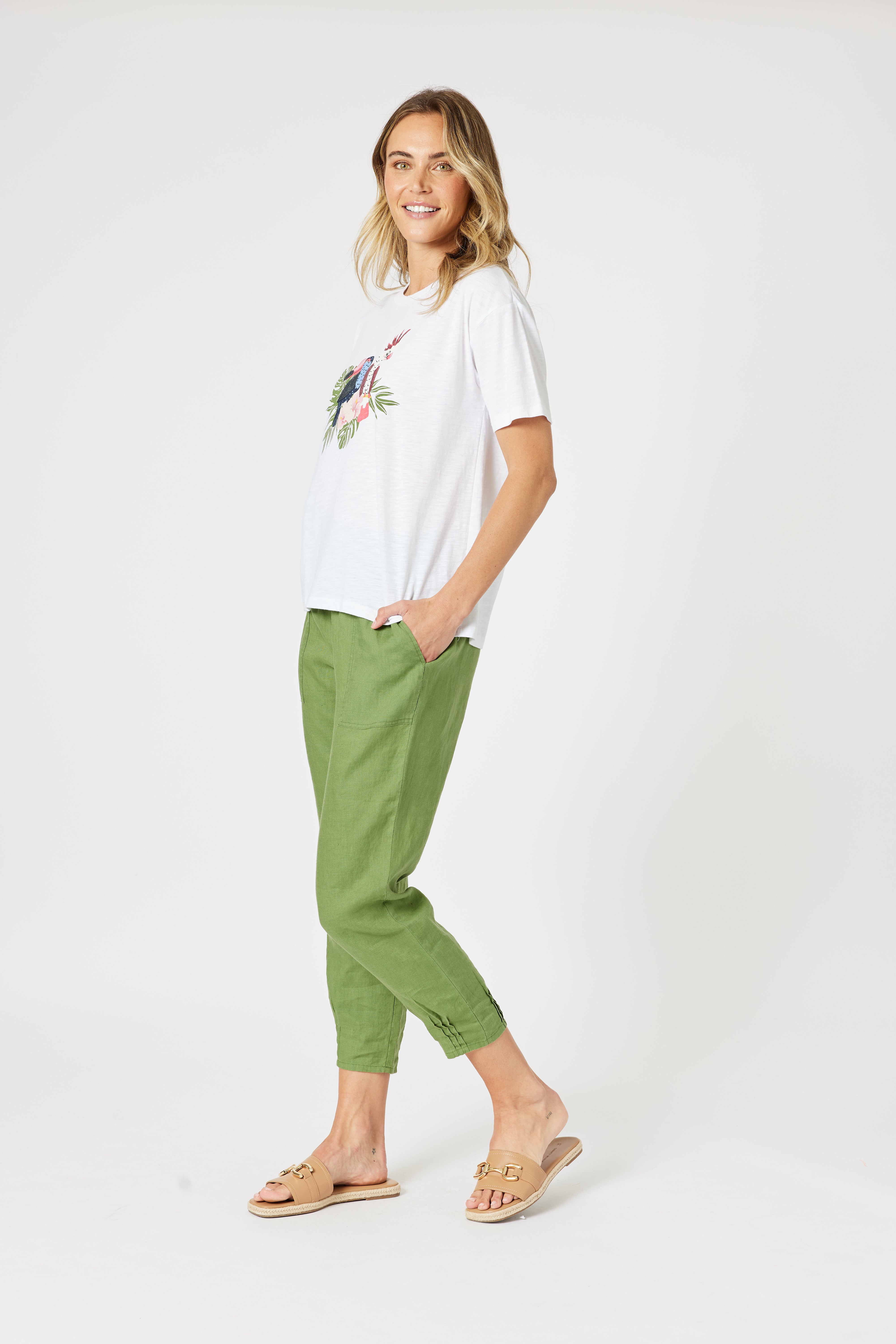 Collection of Gordon Smith Aviary Tee - White in a gallery layout