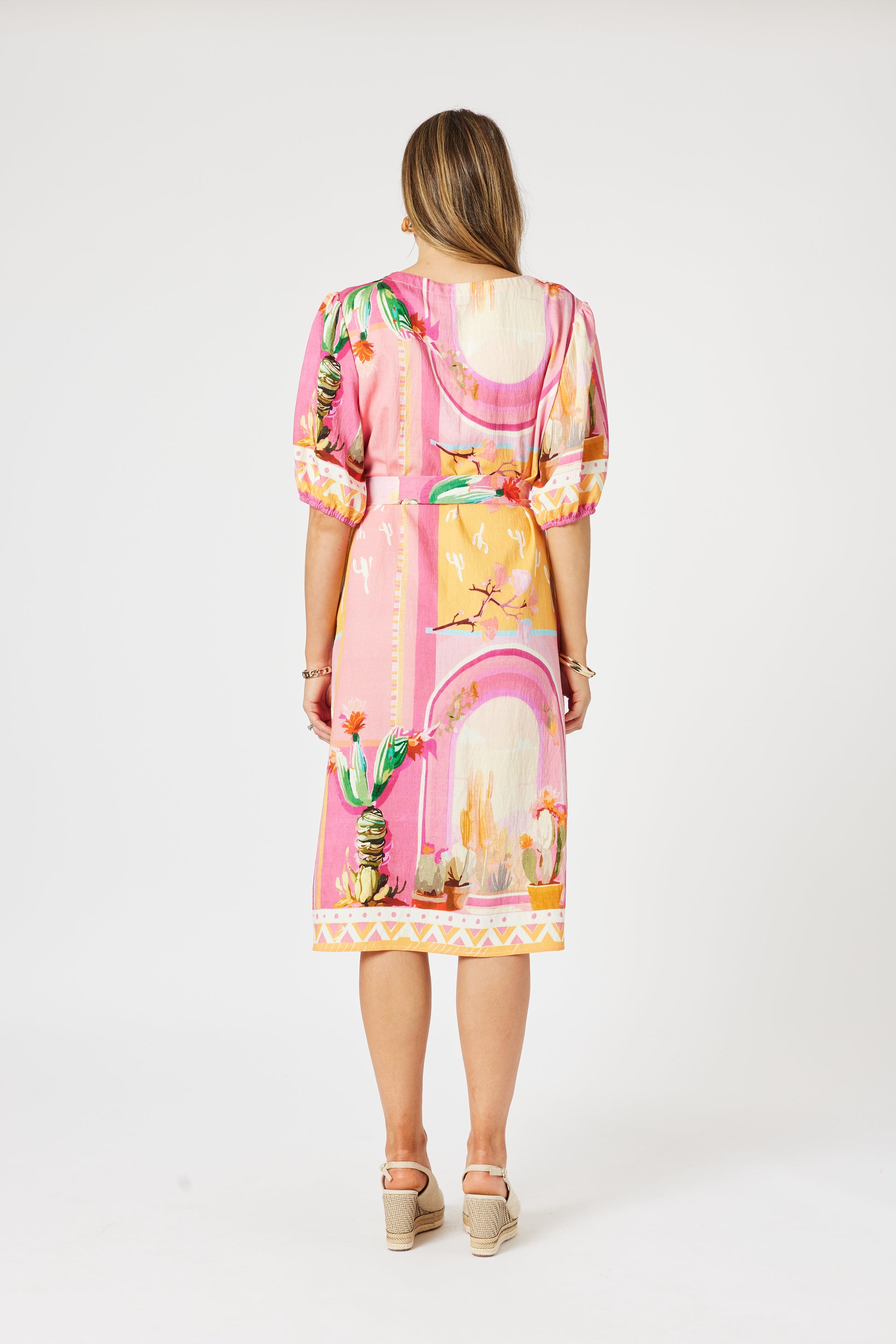 Clarity The Tulum Dress - Pink/Multi