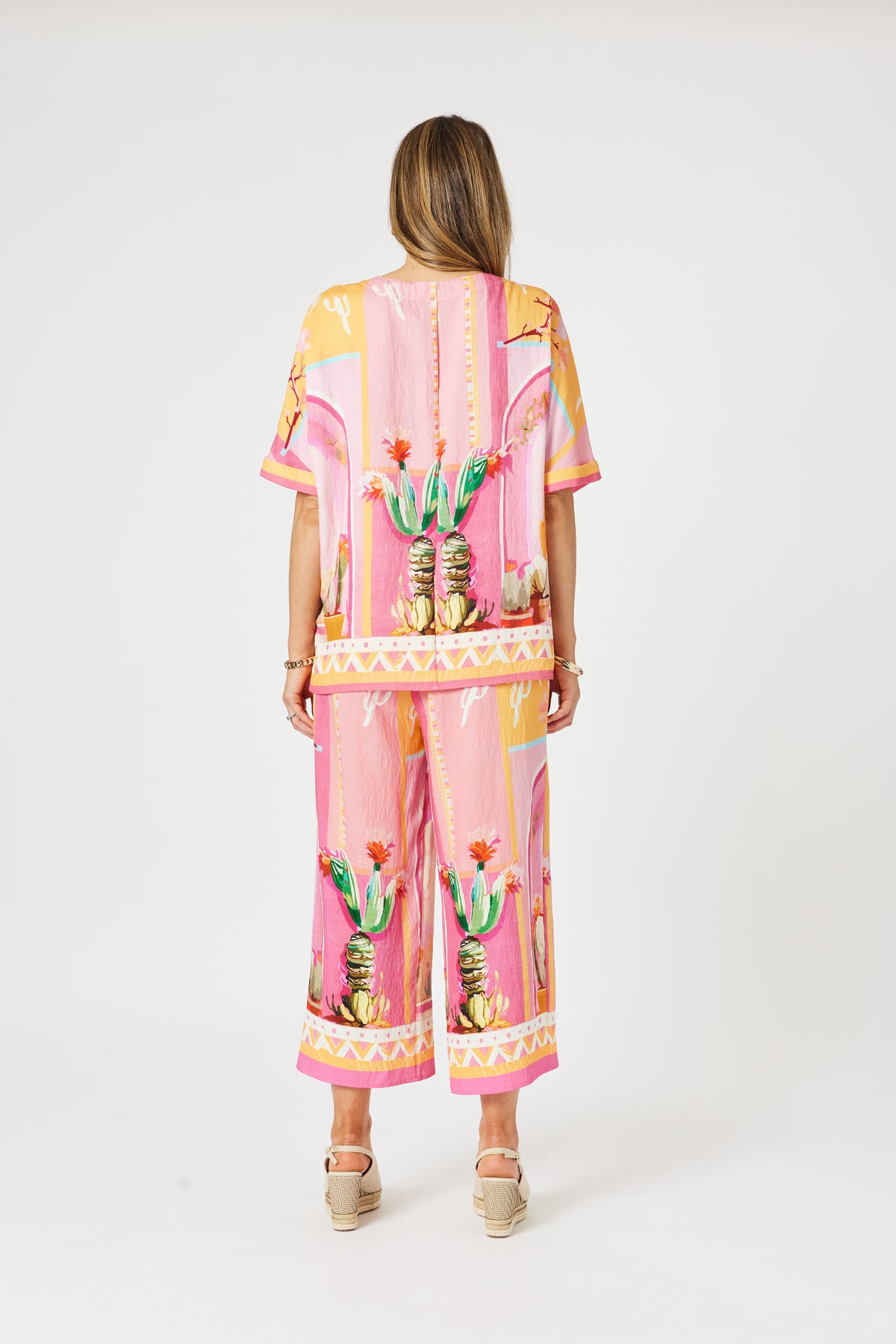Shell Pink Top Clarity Tulum Shell Top - Pink/ Multi – Cosmosis Lifestyle