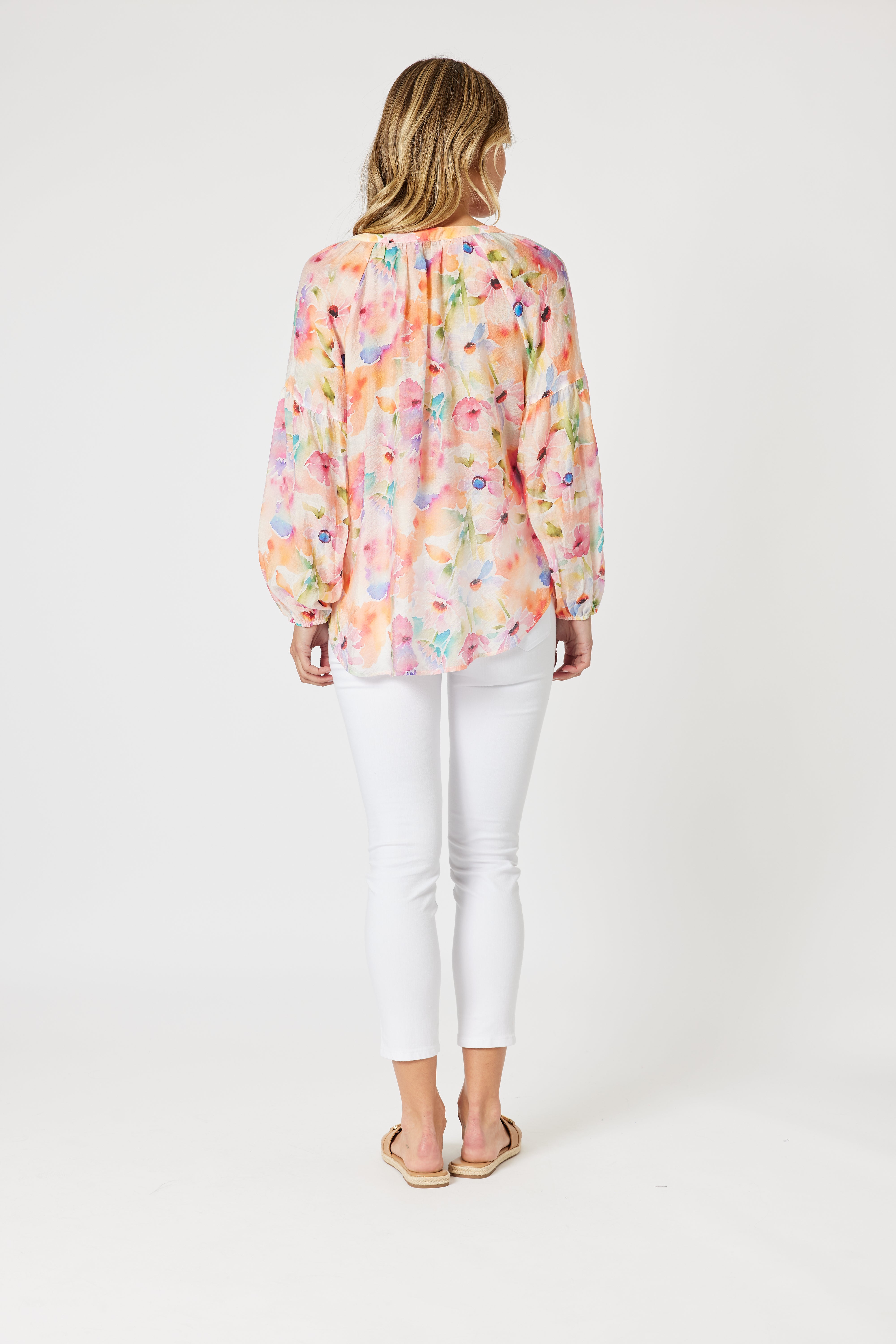 Image of Gordon Smith Spring Floral Top - Multi