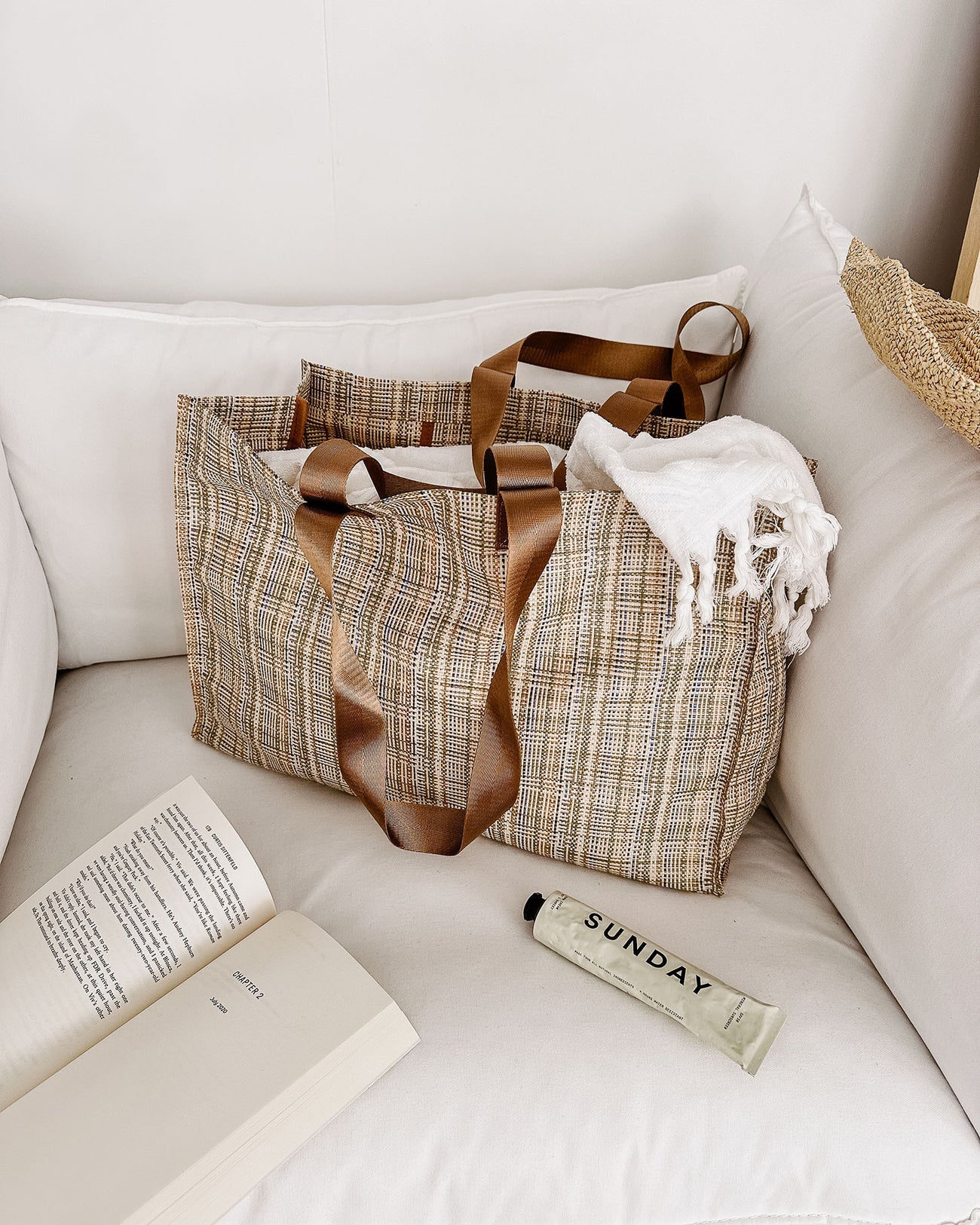 Collection of Louenhide Simpson Tote - Taupe in a gallery layout