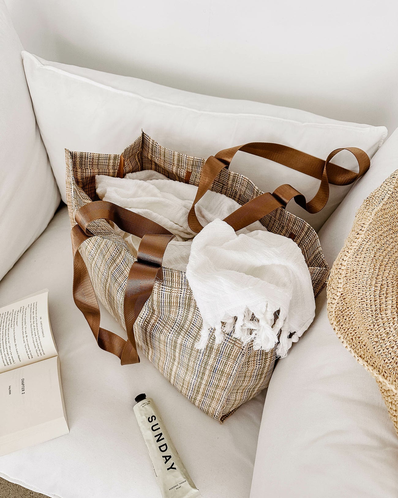 Collection of Louenhide Simpson Tote - Taupe in a gallery layout