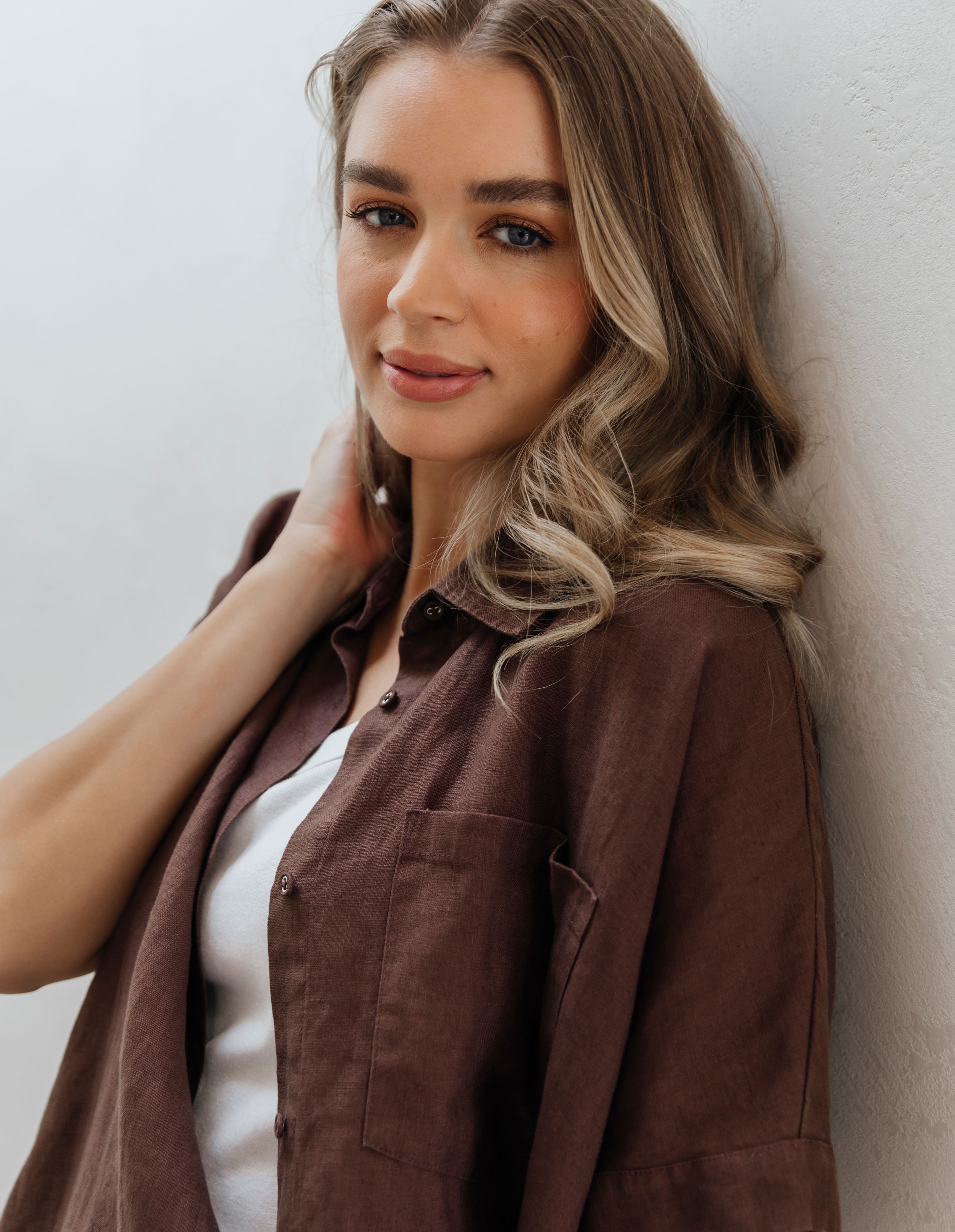 Collection of Foxwood Pierra Shirt - Chocolate in a gallery layout