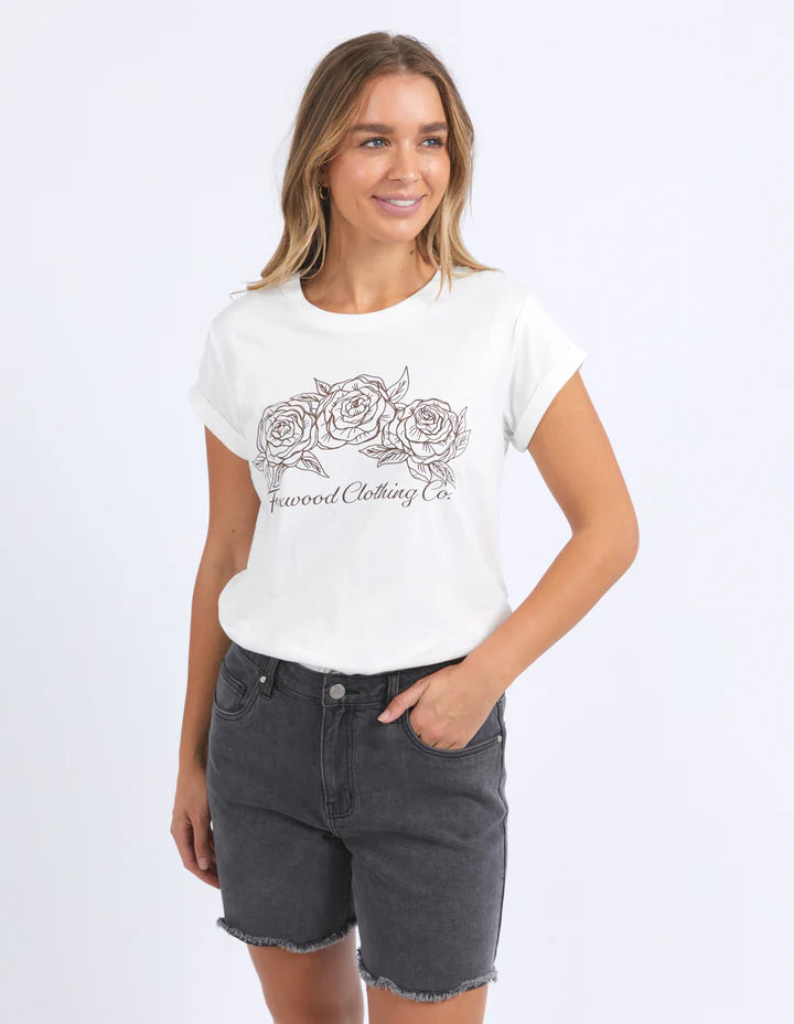 Foxwood Eva Rose Top - Vintage White