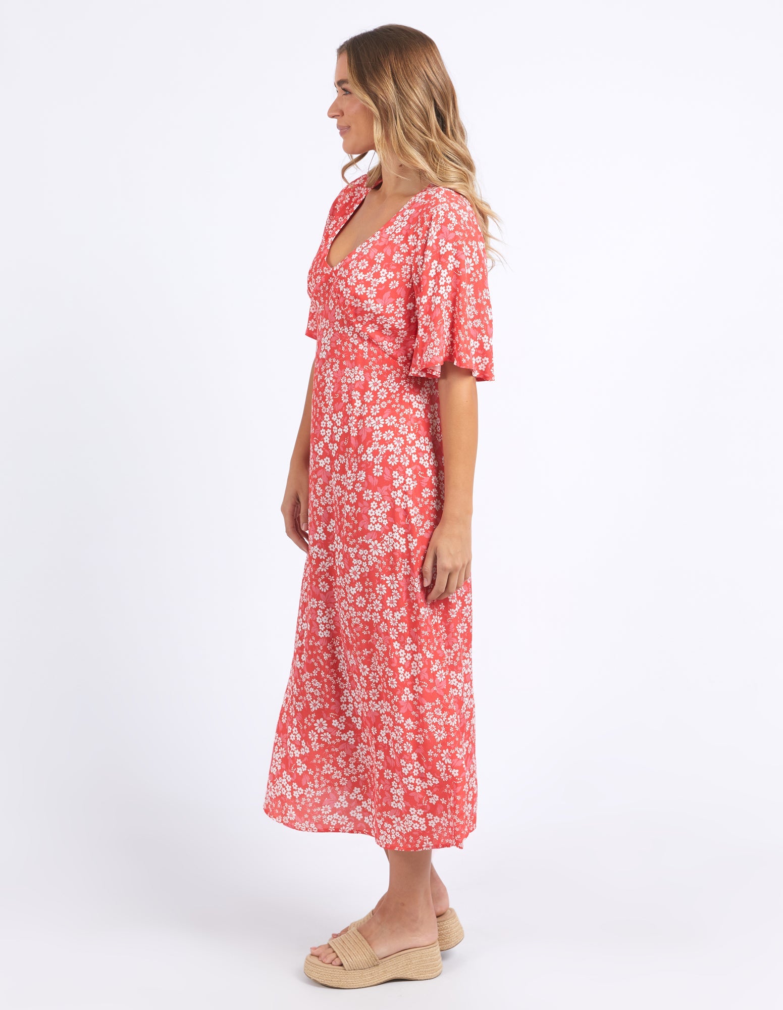 Collection of Foxwood Ankara Dress - Floral Print in a gallery layout