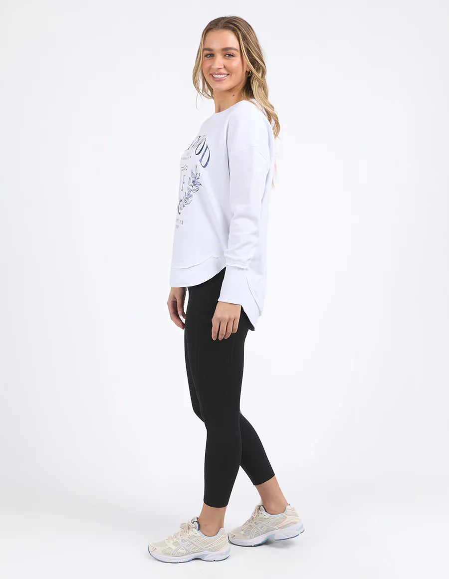 Collection of Foxwood Sheffield Crew - White in a gallery layout