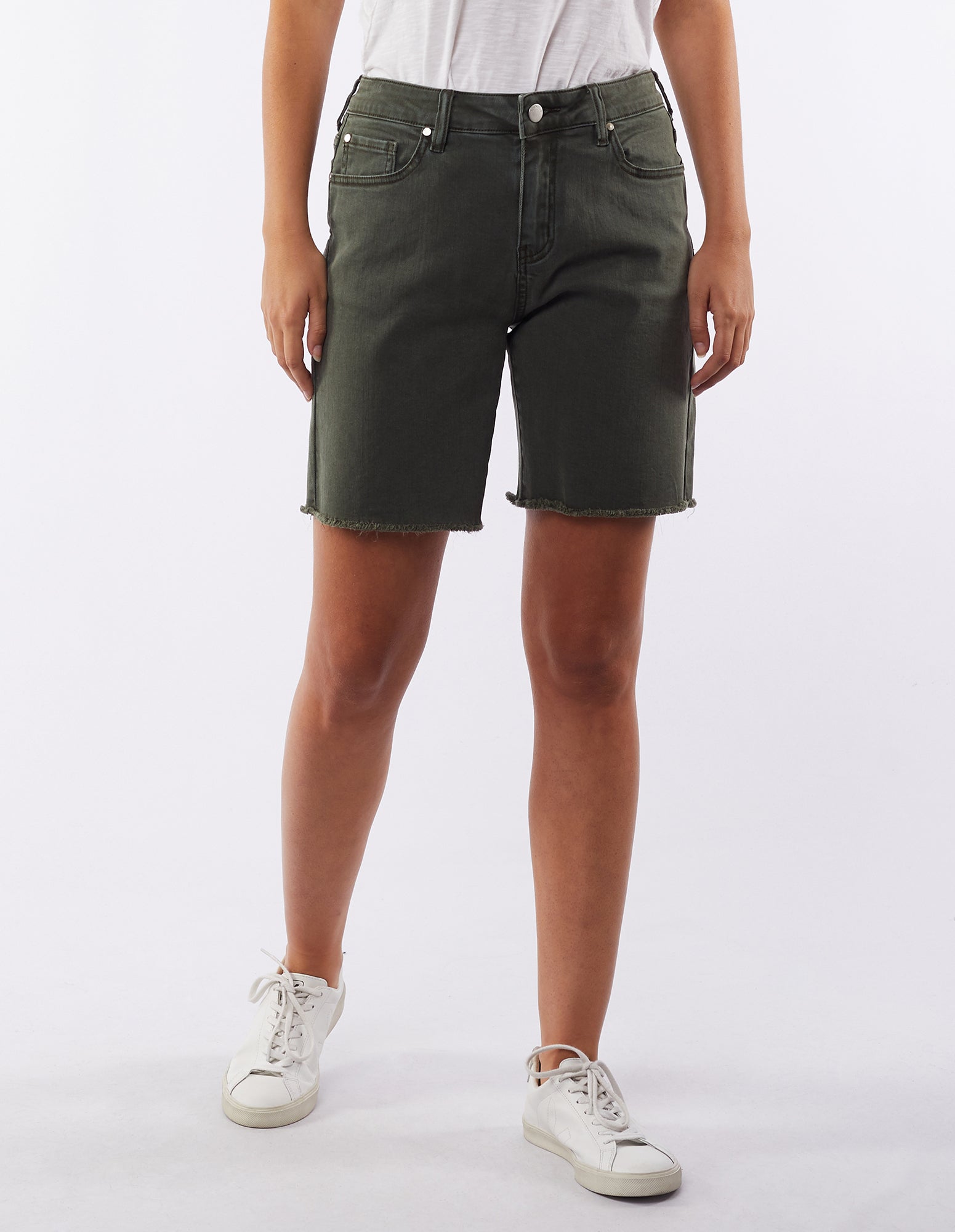 Image of Foxwood Aja Bermuda Shorts - Khaki
