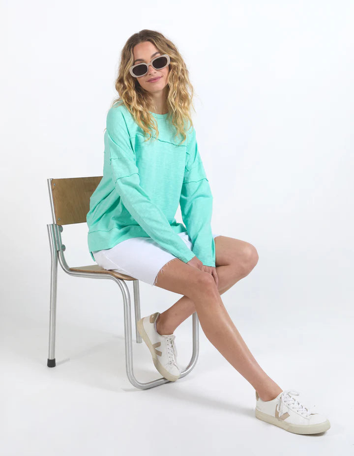 Collection of Foxwood  Jayne Throw On Top- Neon Mint in a gallery layout