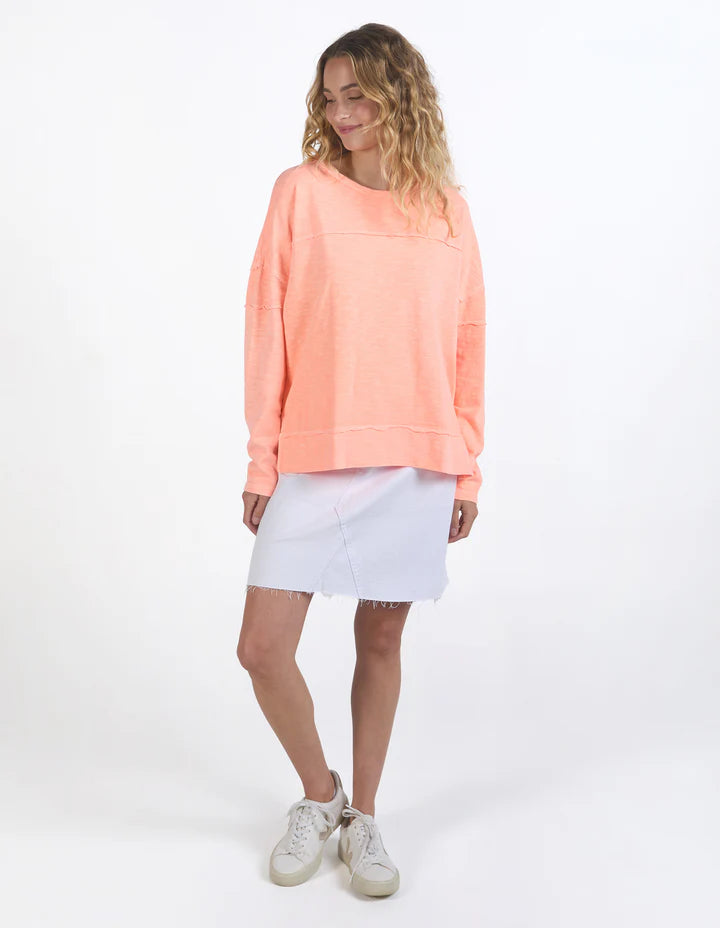 Collection of Foxwood  Jayne Throw On Top- Neon Peach in a gallery layout