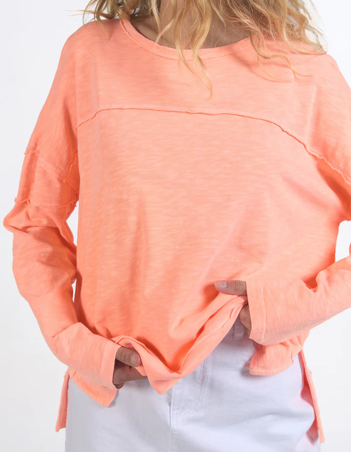 Collection of Foxwood  Jayne Throw On Top- Neon Peach in a gallery layout