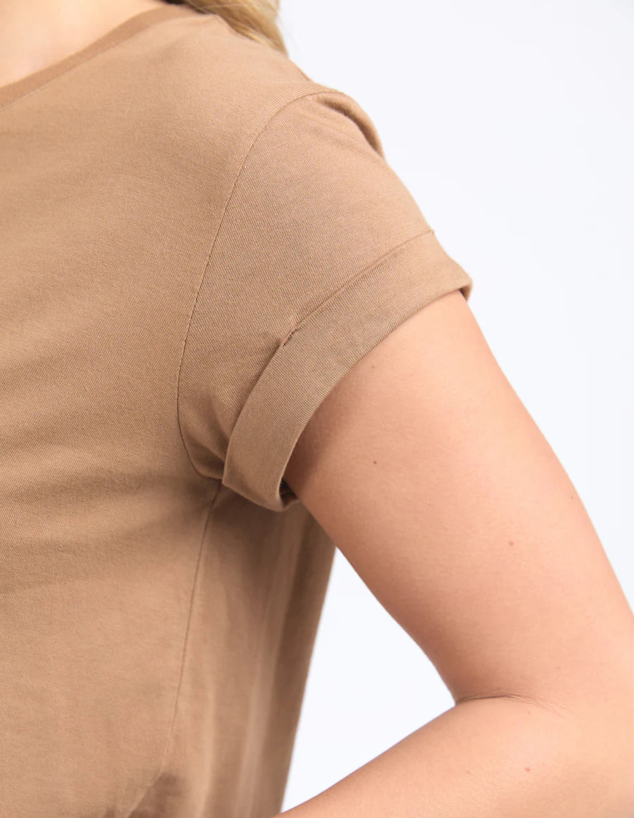 Collection of Foxwood Manly Tee - Toasted Coconut in a gallery layout