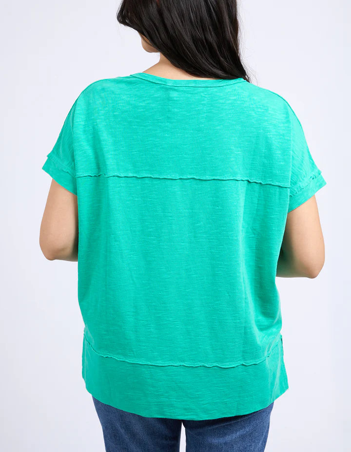 Collection of Foxwood Allison Tee- Bright Green in a gallery layout