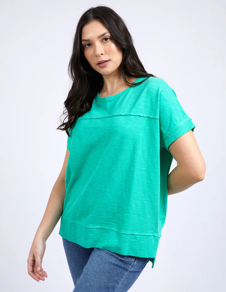 Collection of Foxwood Allison Tee- Bright Green in a gallery layout