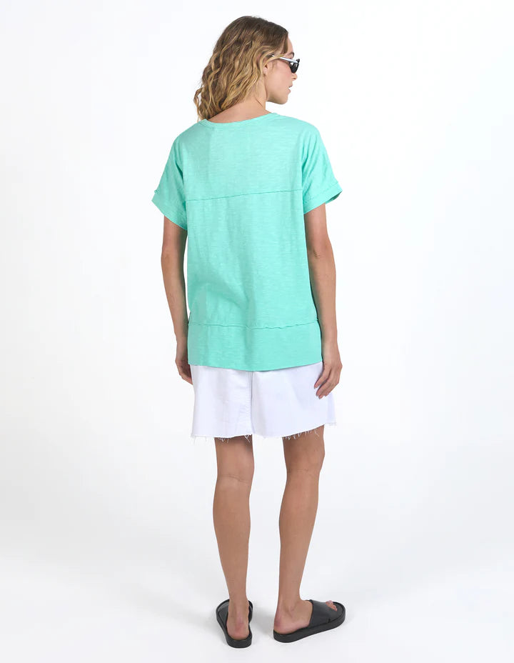 Collection of Foxwood Allison Tee - Neon Mint in a gallery layout
