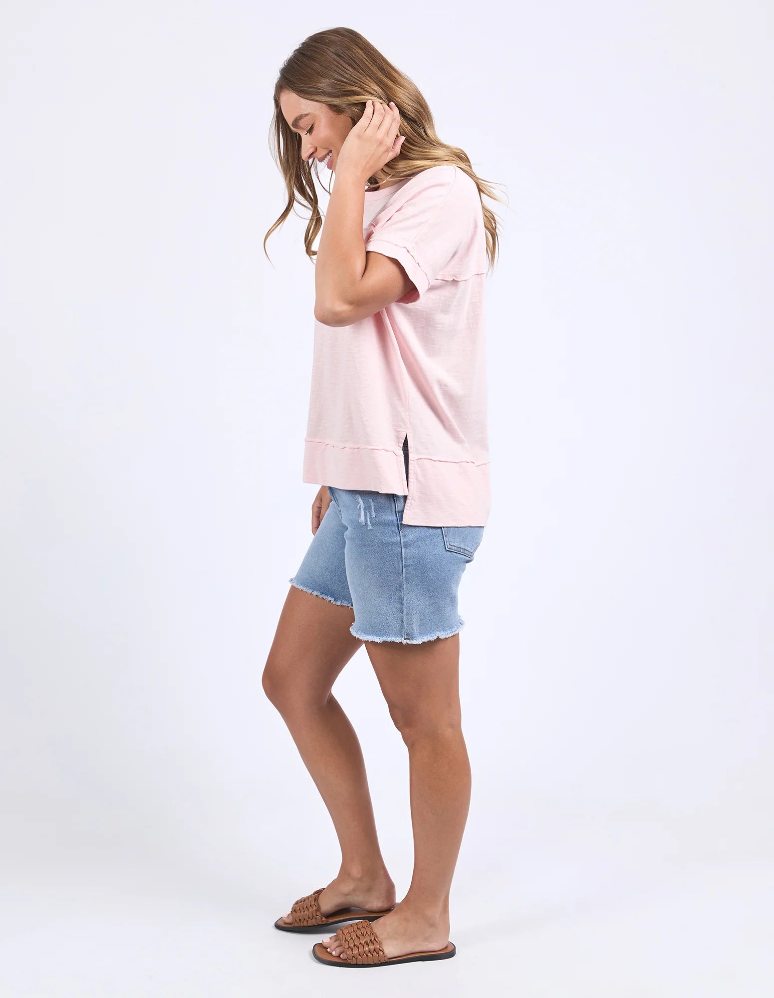 Foxwood Allison Tee- Pale Pink