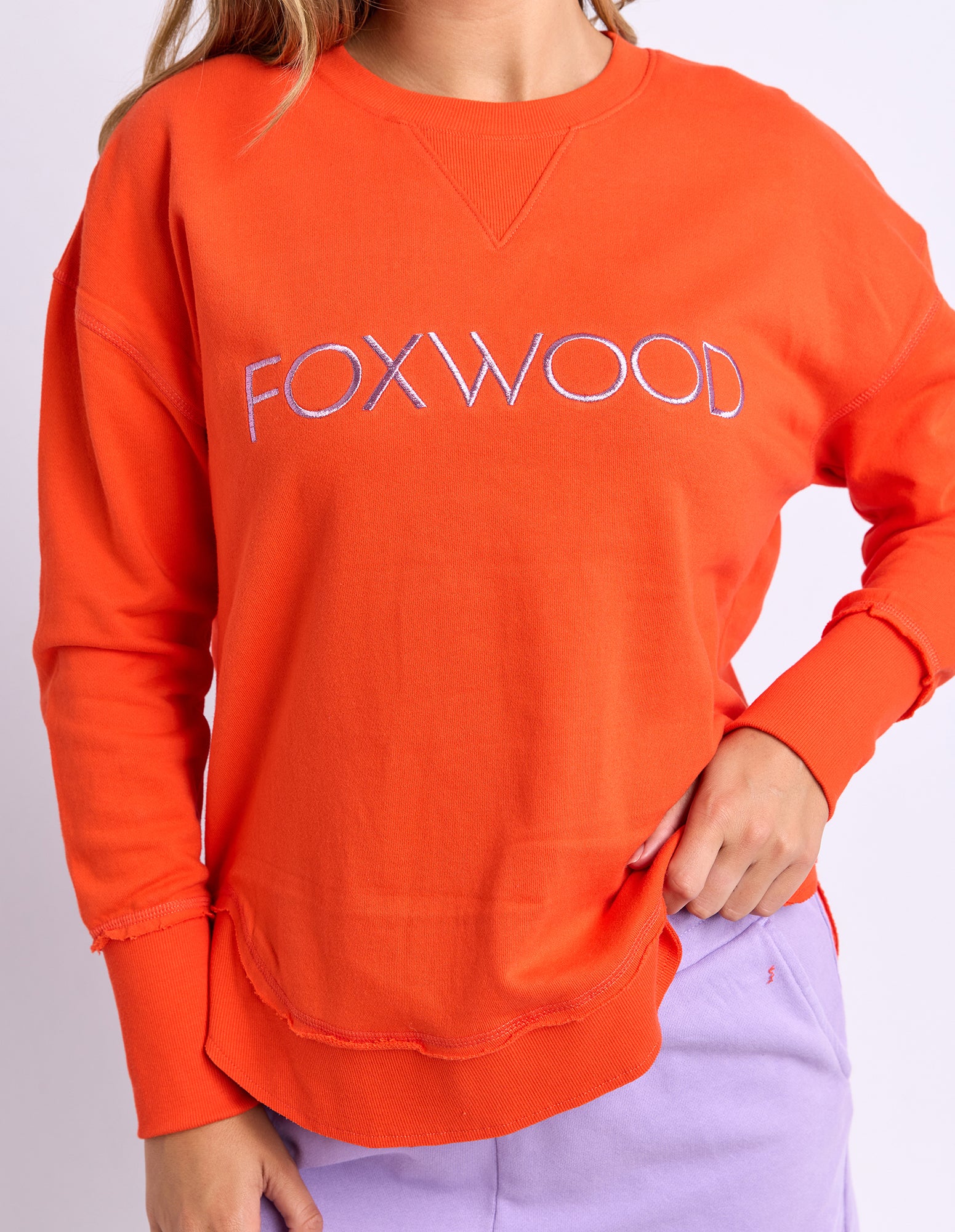 Image of Foxwood Simplified Metallic Crew - Grenadine