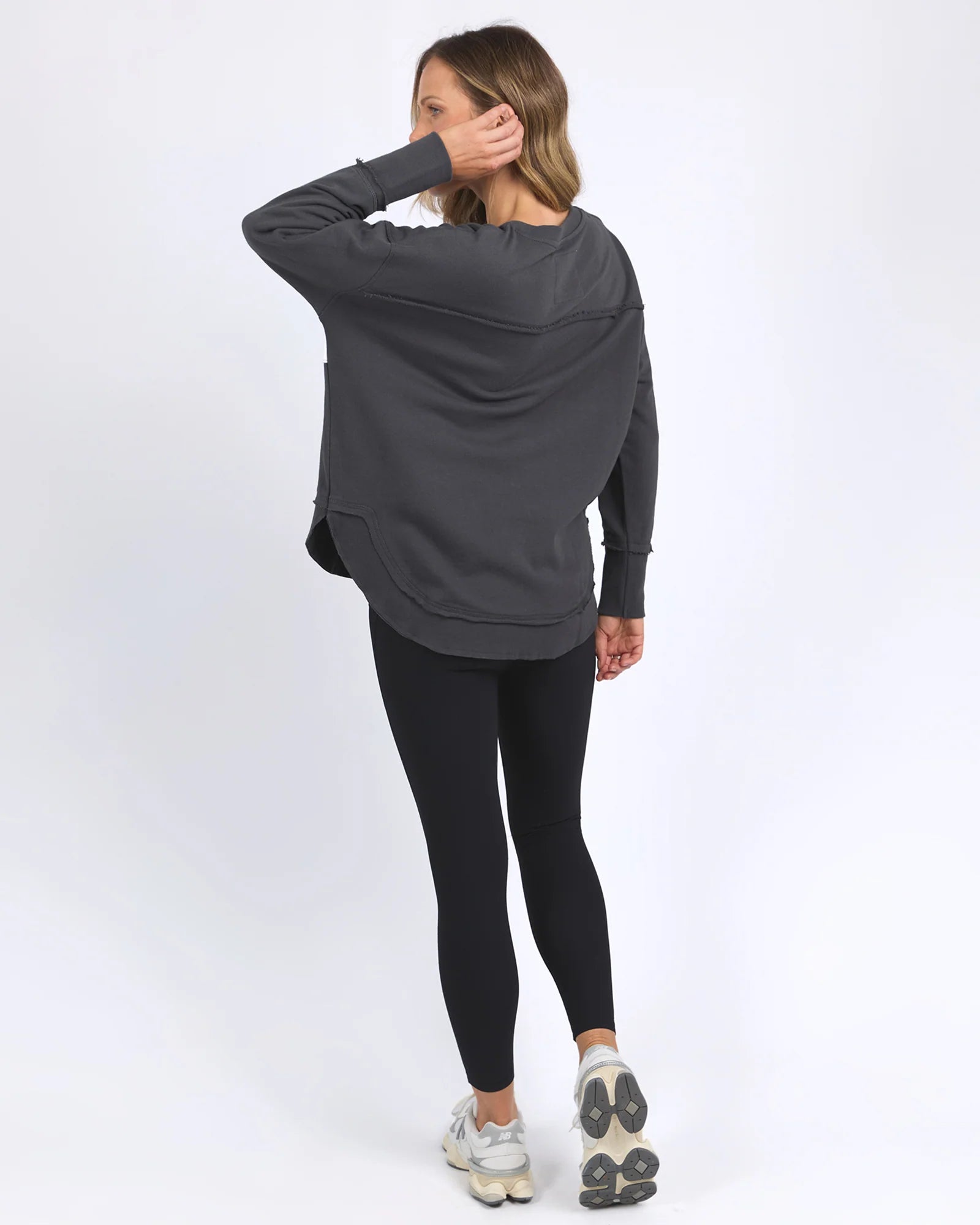 Collection of Foxwood Simplified Tonal Crew - Coal in a gallery layout