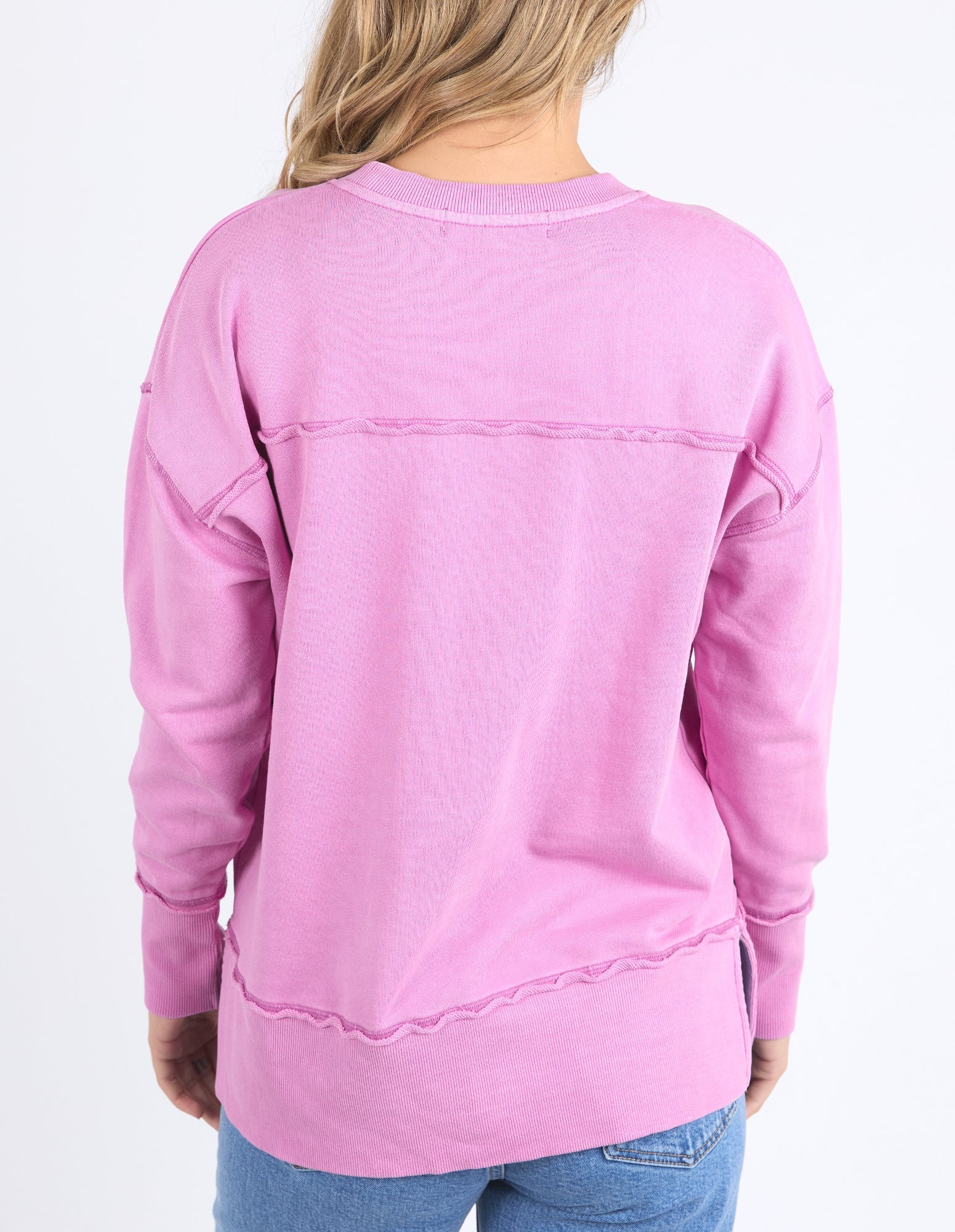 Collection of Foxwood Illusion Crew - Fuchsia in a gallery layout