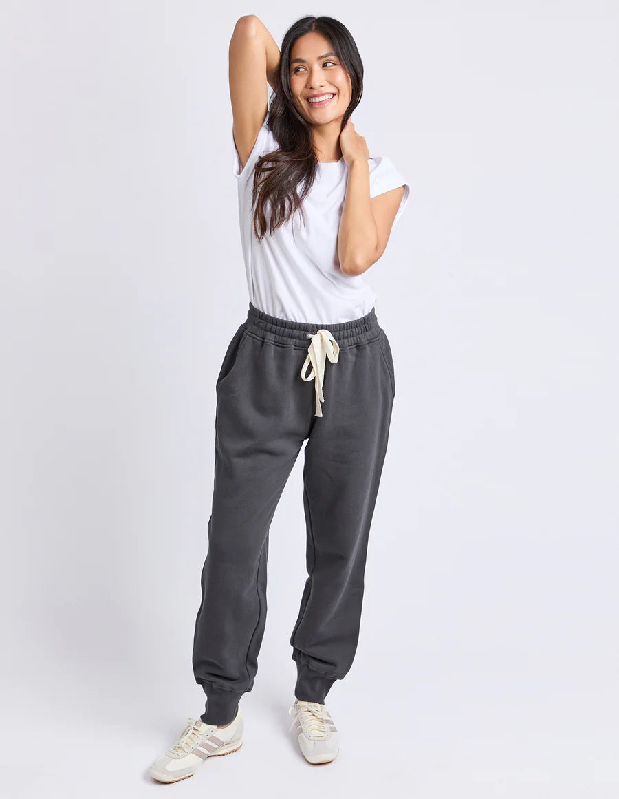Collection of Foxwood College Track Pant - Charcoal in a gallery layout