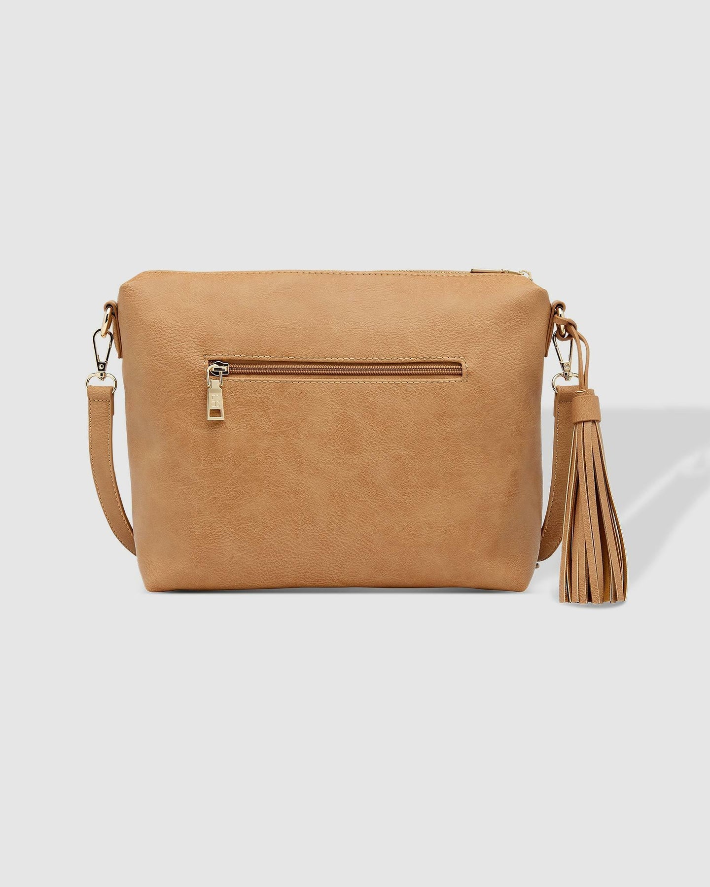 Collection of Louenhide Kasey Stripe Crossbody Bag  - Camel in a gallery layout