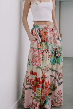 Collection of Joop and Gypsy St Tropez Tier Maxi Skirt - Multi Dobby in a gallery layout