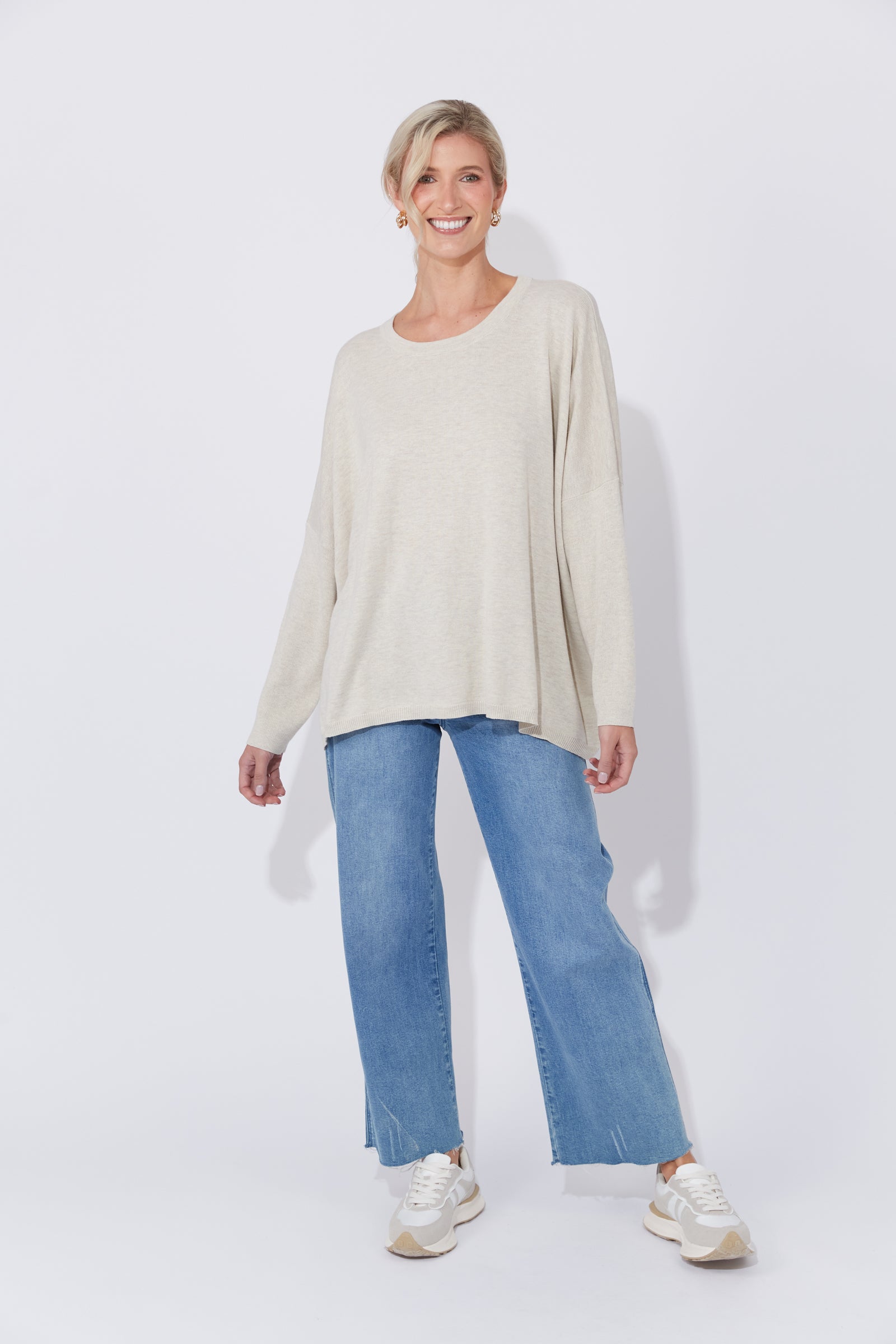 Collection of Haven Jumper - Sand in a gallery layout