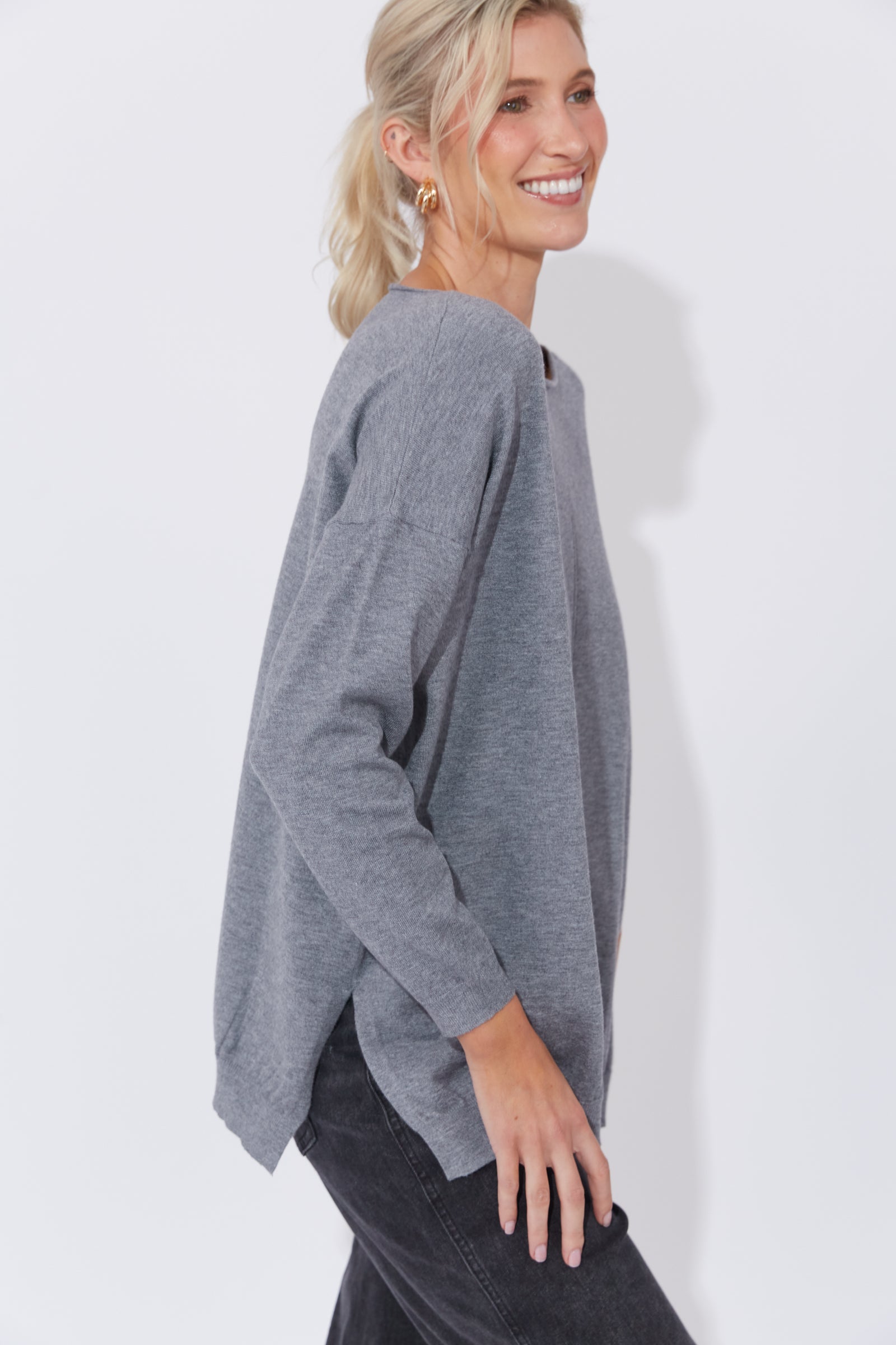 Collection of Haven Cairo Jumper - Storm in a gallery layout