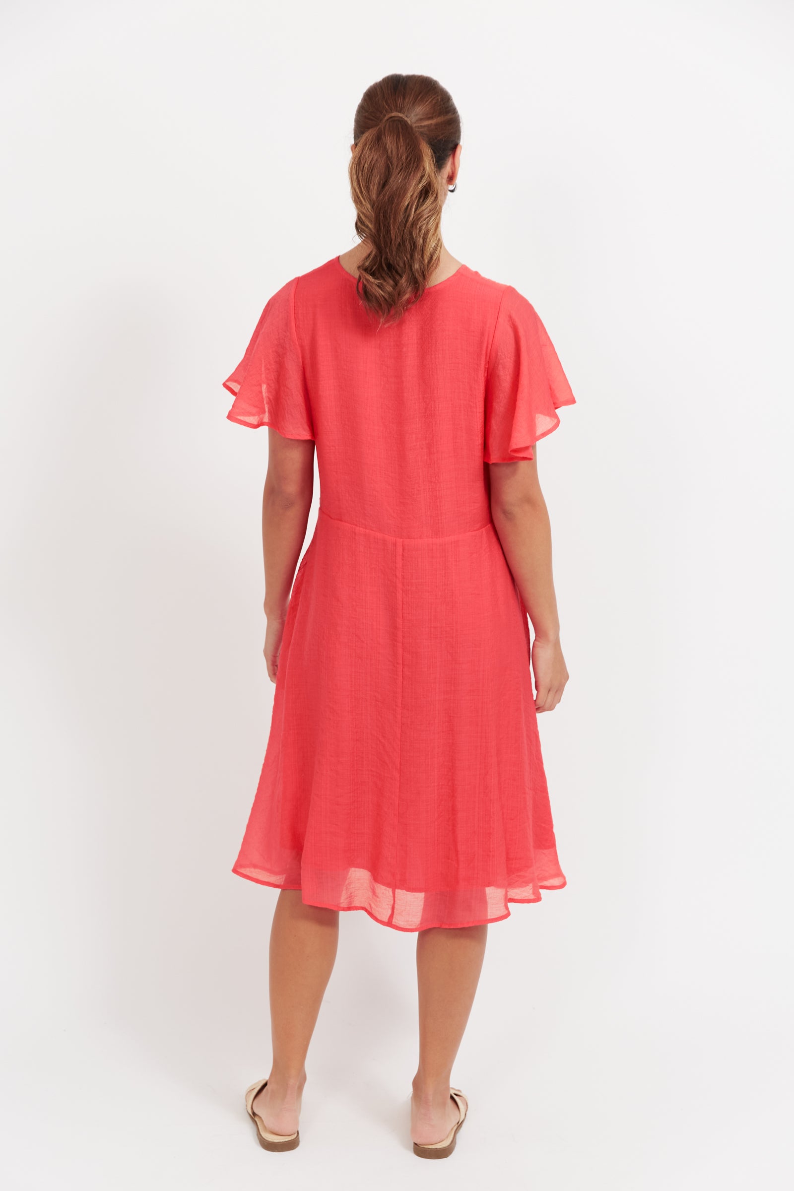 Collection of Haven Baja Dress - Punch in a gallery layout