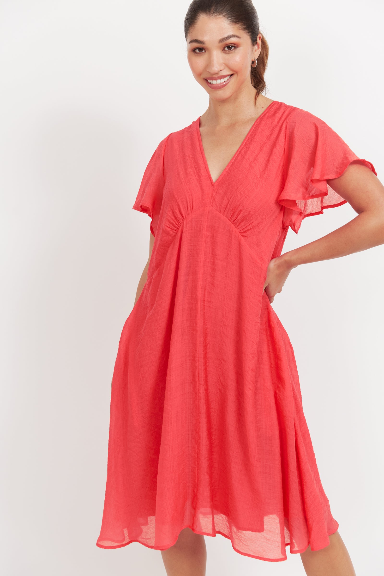 Collection of Haven Baja Dress - Punch in a gallery layout